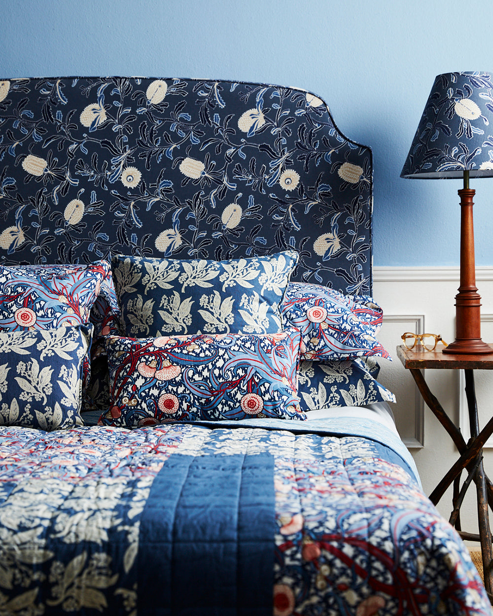 Custom Curved Top Inverted Corner Bedhead