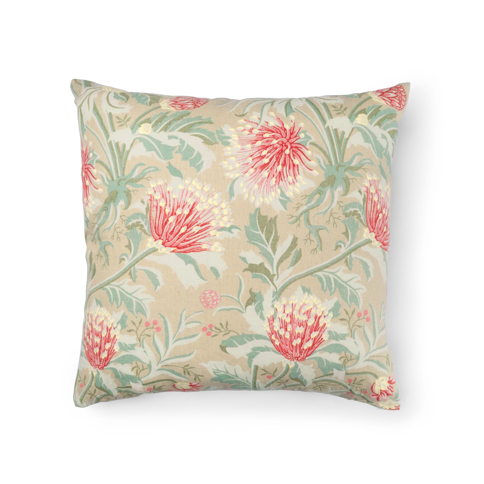 Matchstick Banksia Earth Custom Cushion Cover