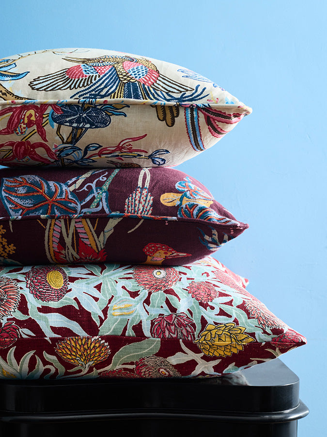 Everlasting Claret Large Cushion Cover