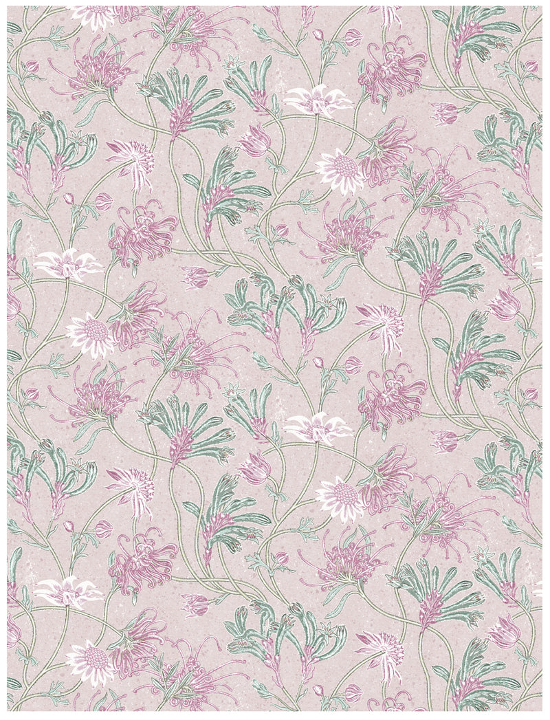 Meadow Pink Wallpaper Swatch