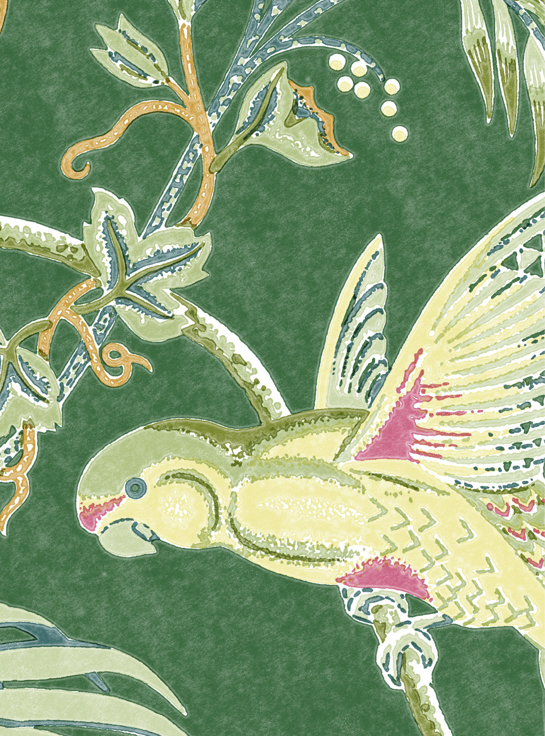 Paradise Green Wallpaper Swatch/Memo