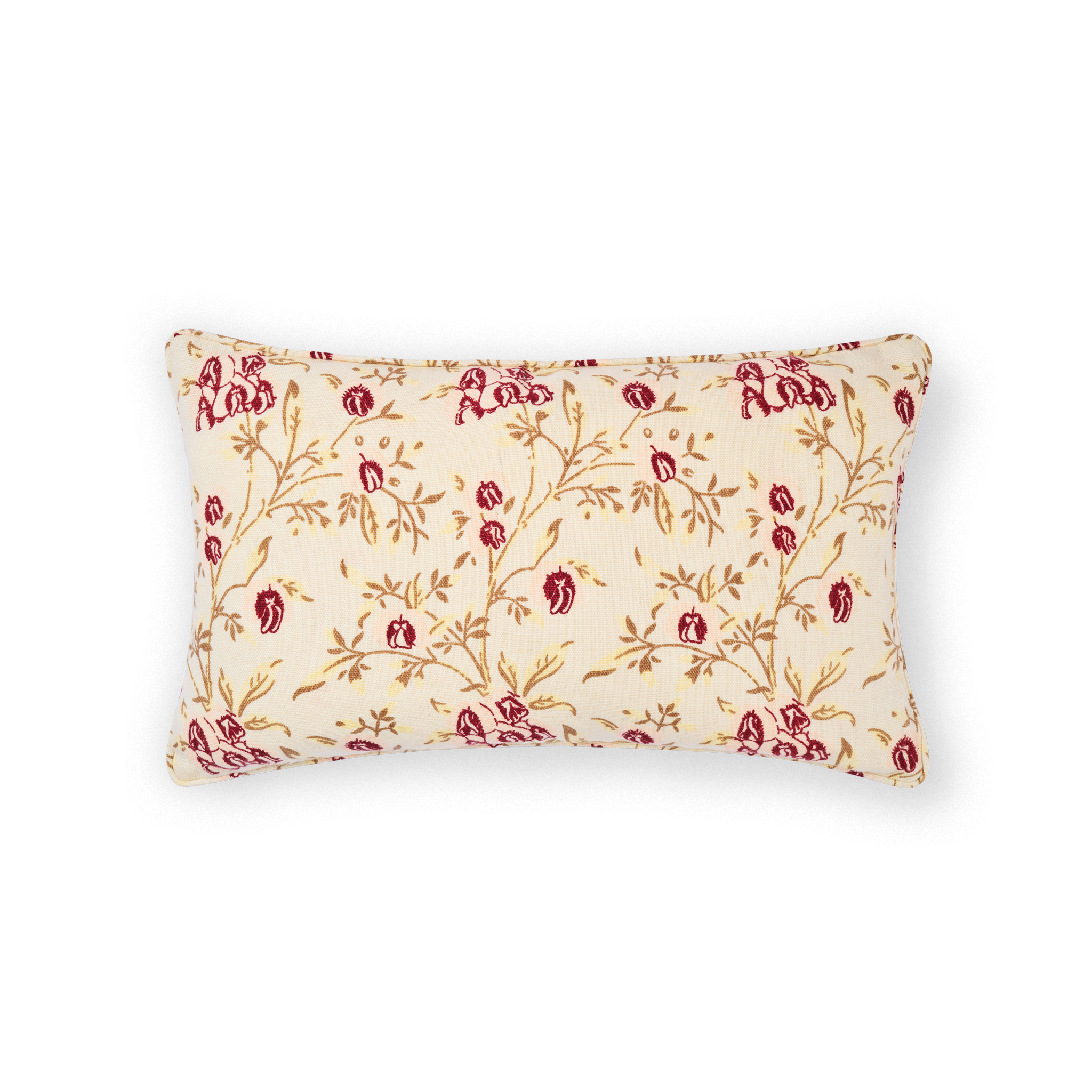 Pea Flower Pink Bolster Cushion Cover