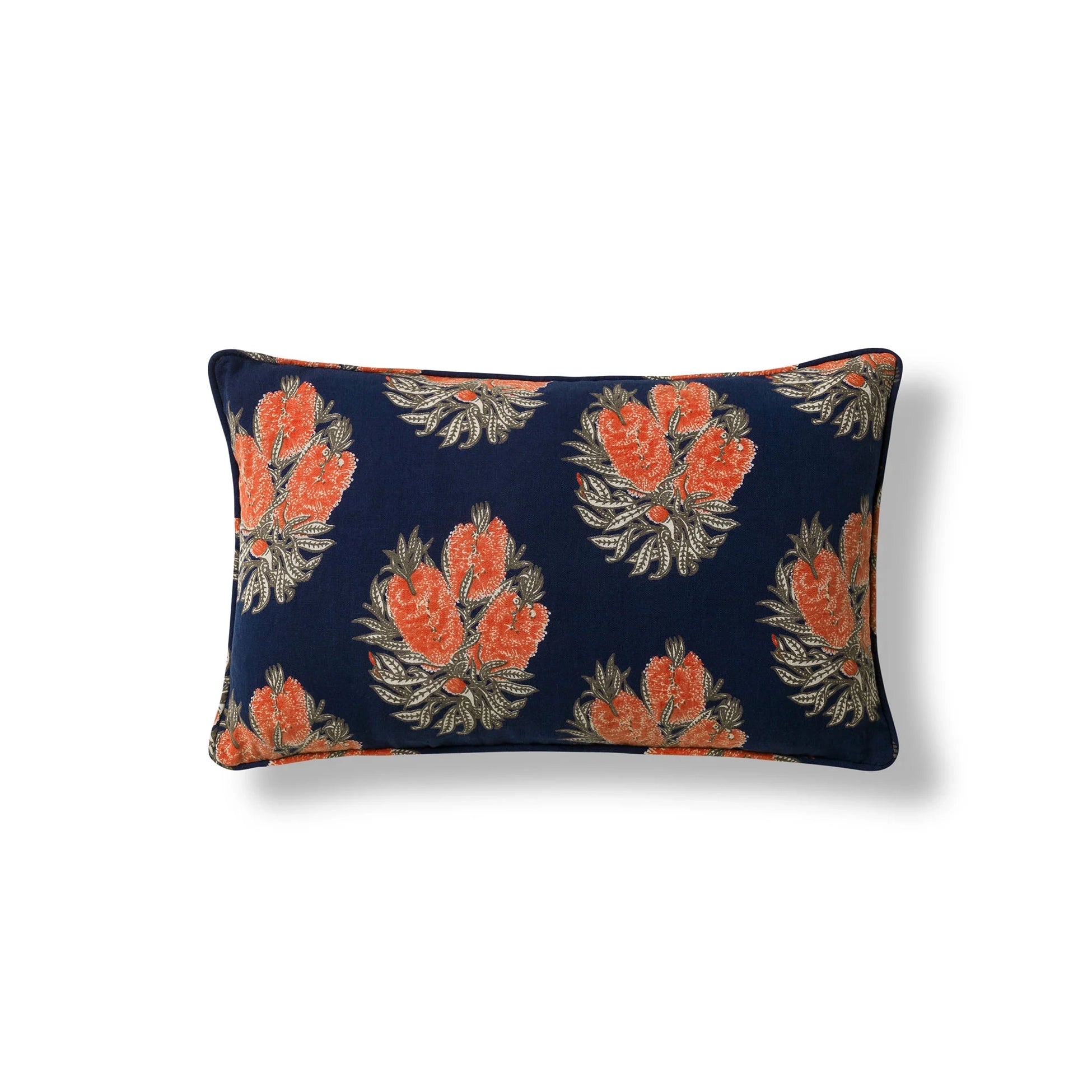 Cameo Navy Bolster Cushion Cover