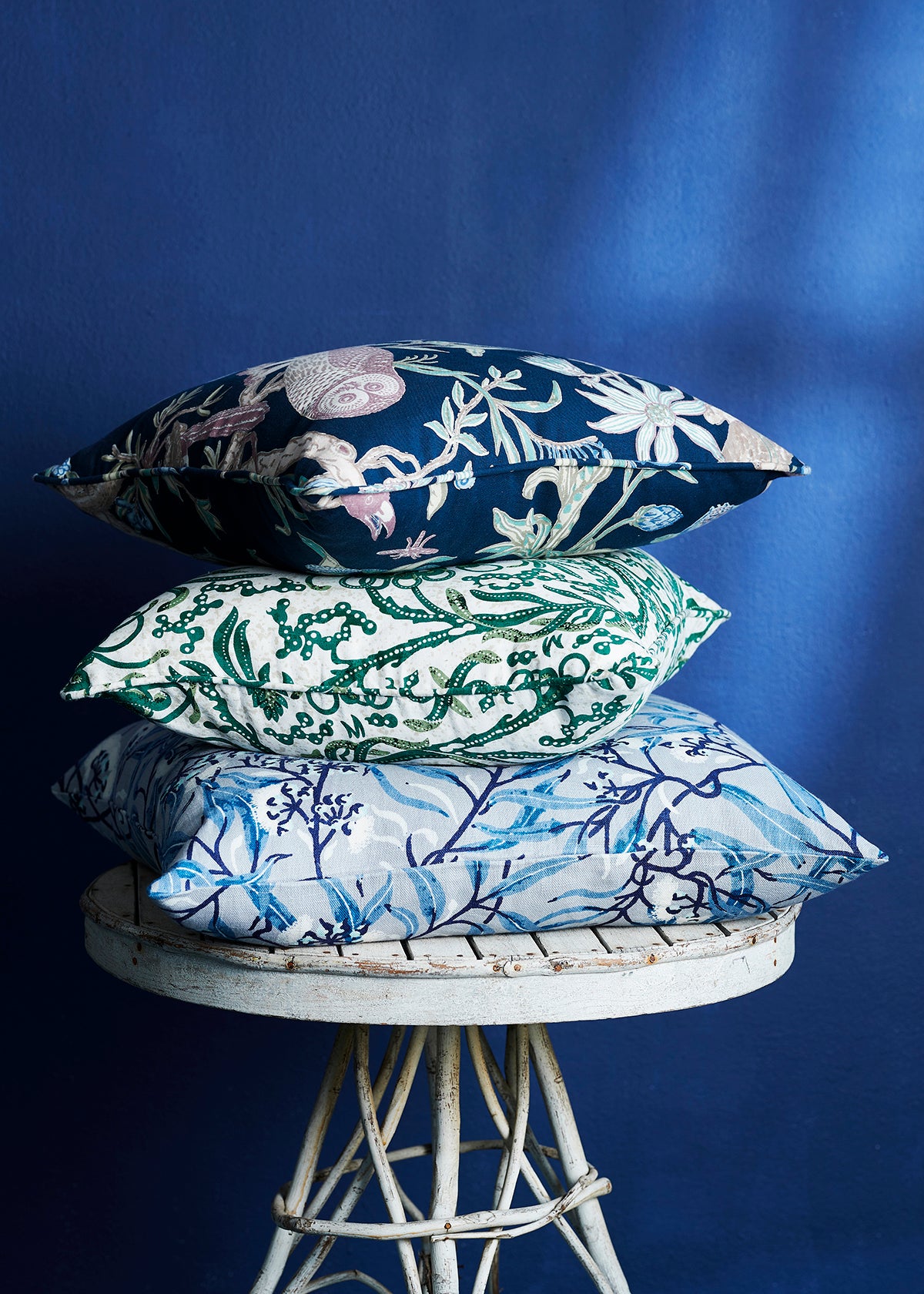 River Gum Blue Large Cushion Cover