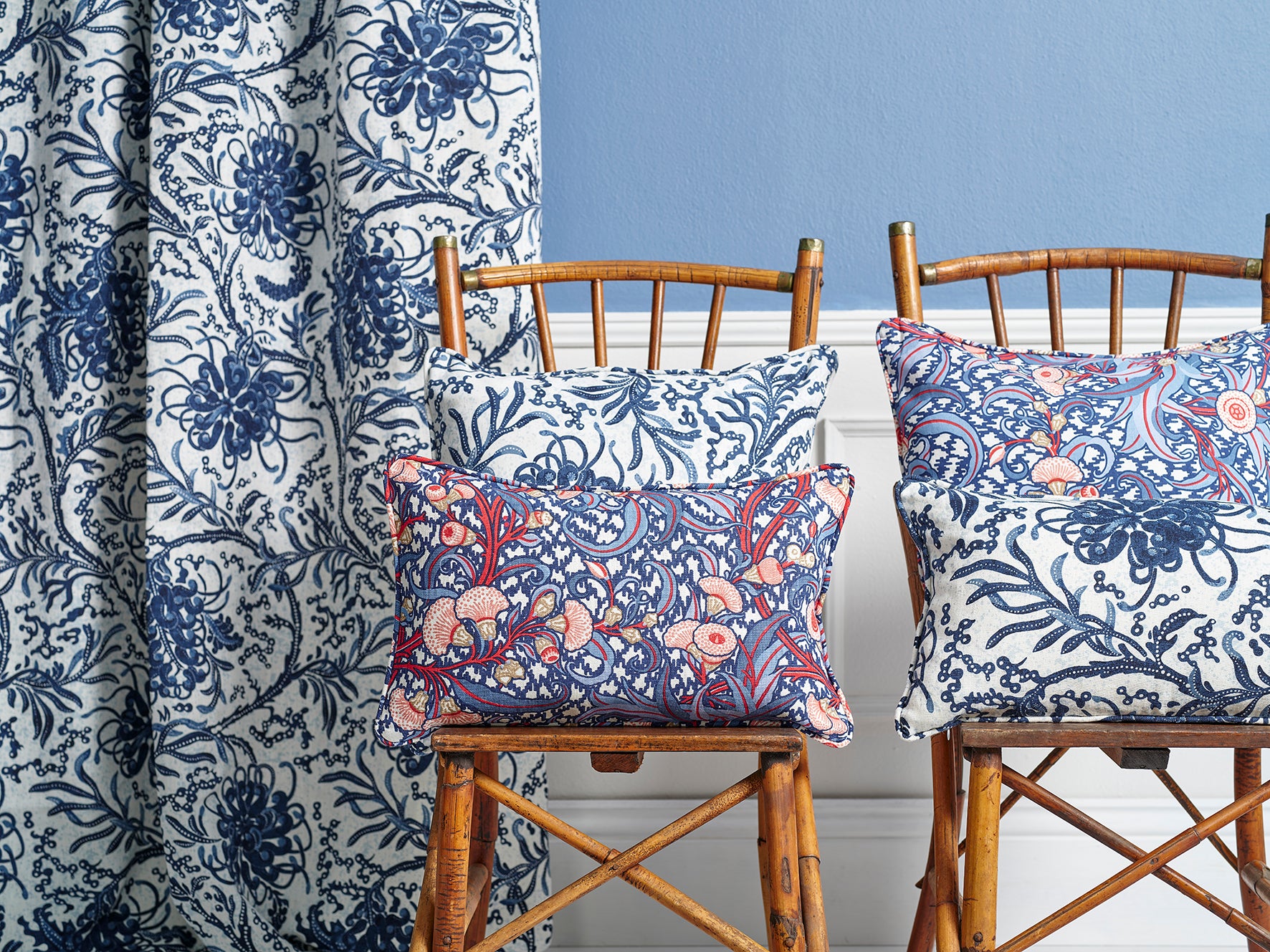 Grevillea Blue Furnishing Linen
