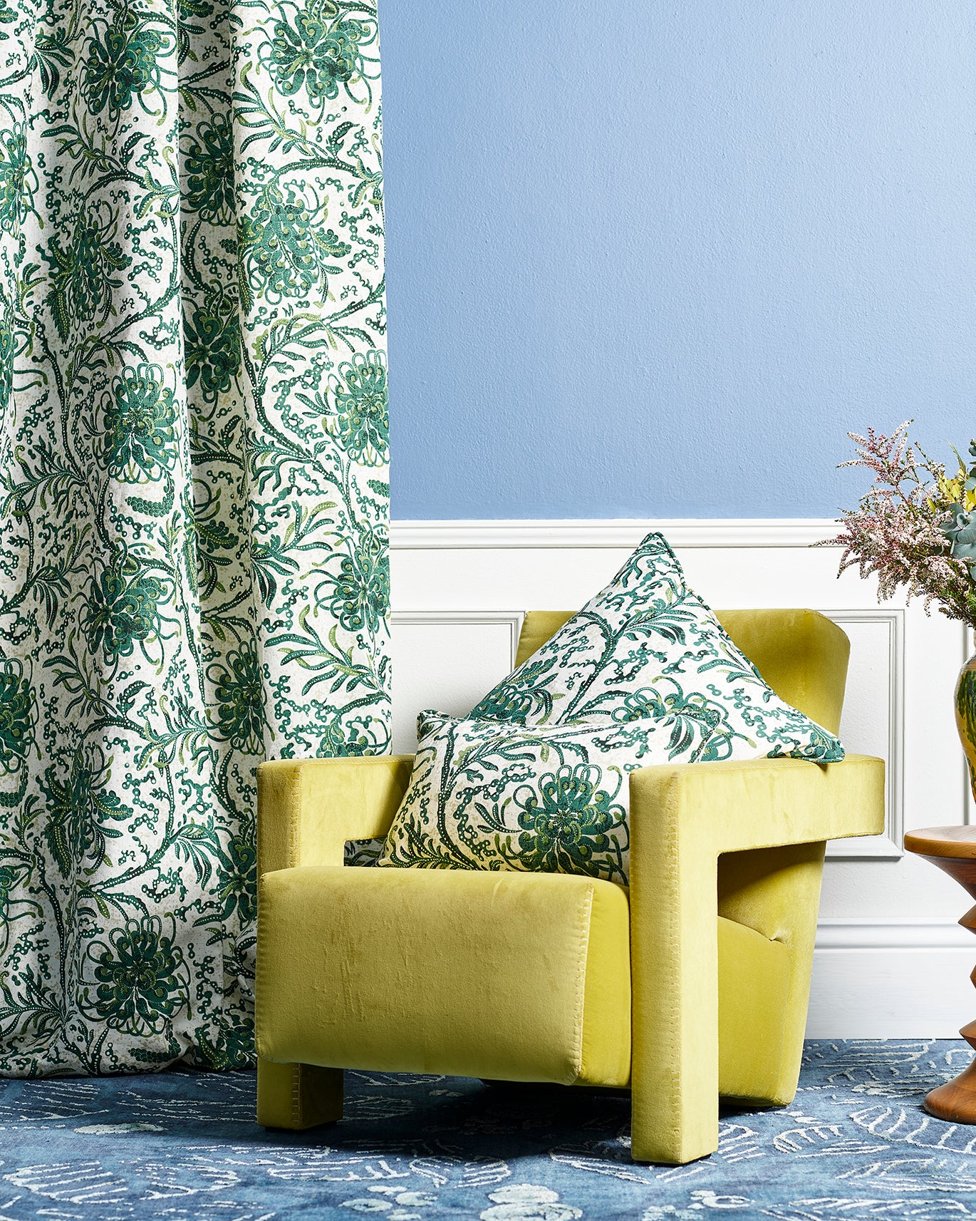 Grevillea Green Furnishing Linen