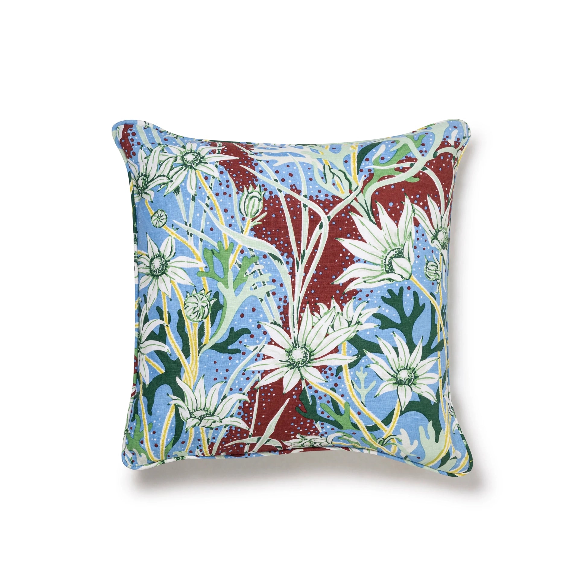 Flannel Flower Sky Medium Cushion Cover