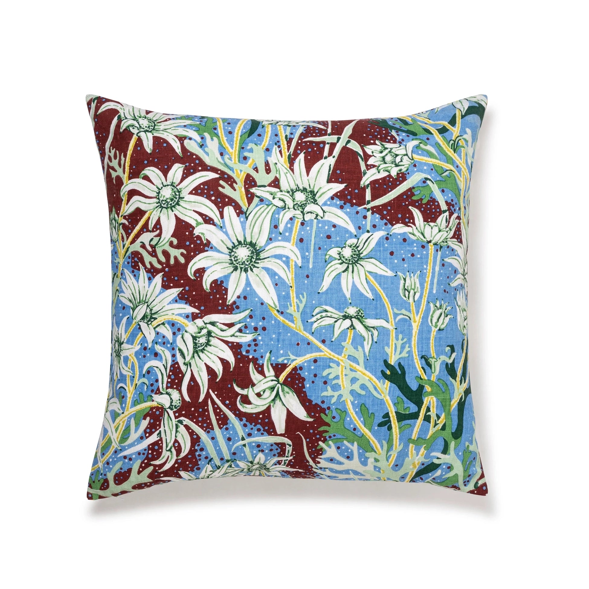 Flannel Flower Sky Large Cushion Cover