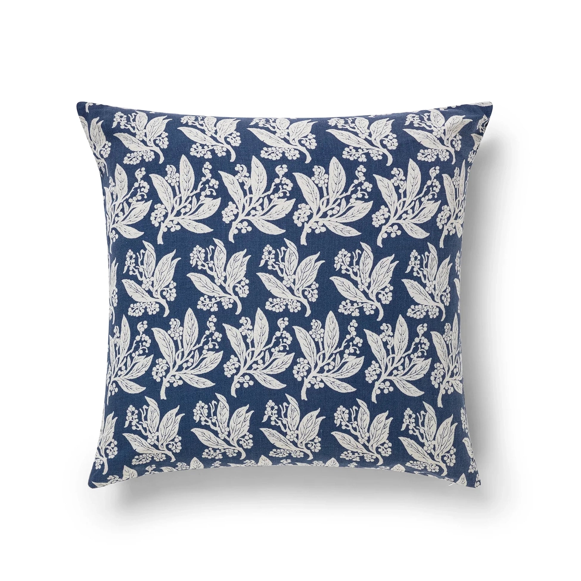 Golden Wattle Navy Large Cushion Cover