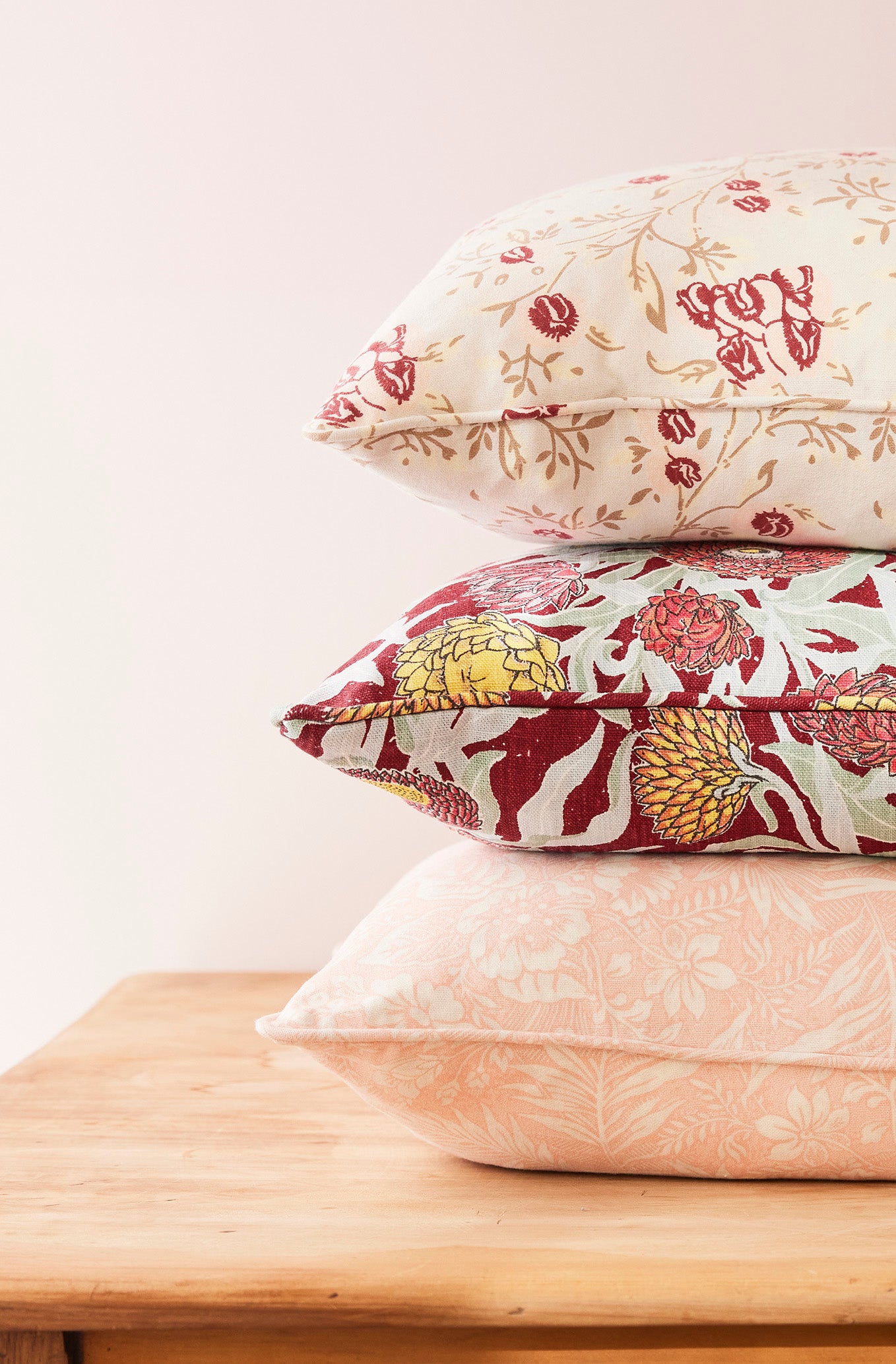 Palm Grove Pink Medium Cushion Cover