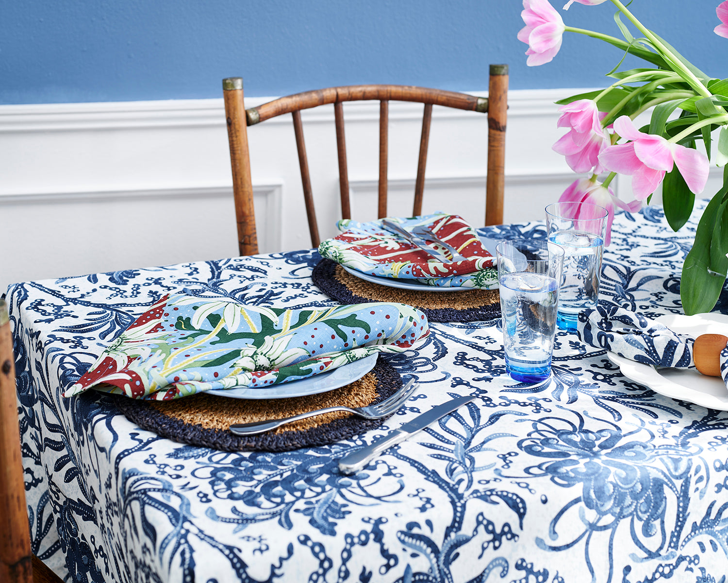 Grevillea Blue Tablecloth