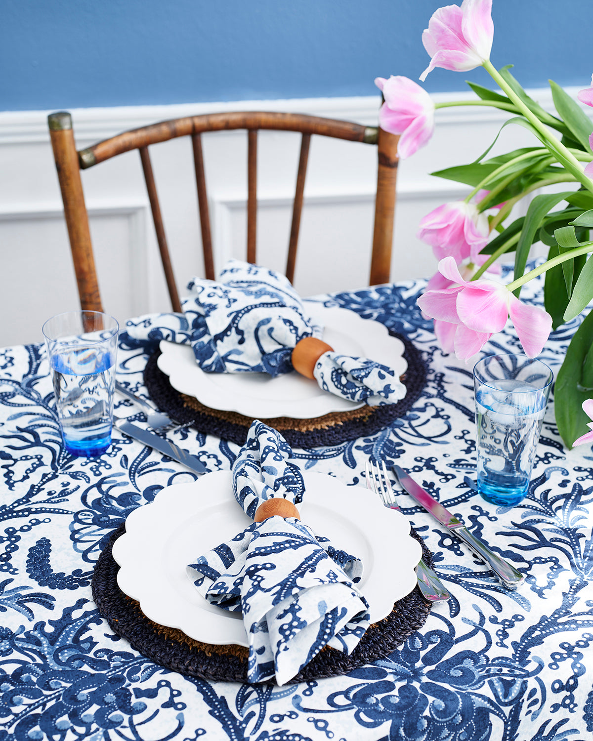 Grevillea Blue Tablecloth