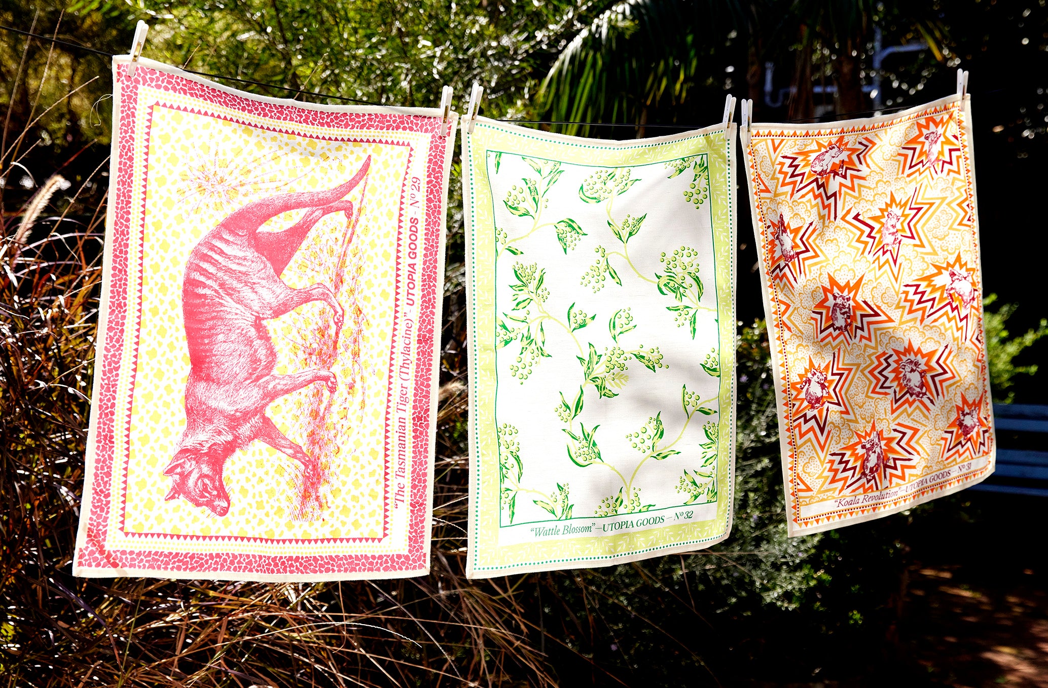 Tasmanian Tiger Tea Towel No. 39