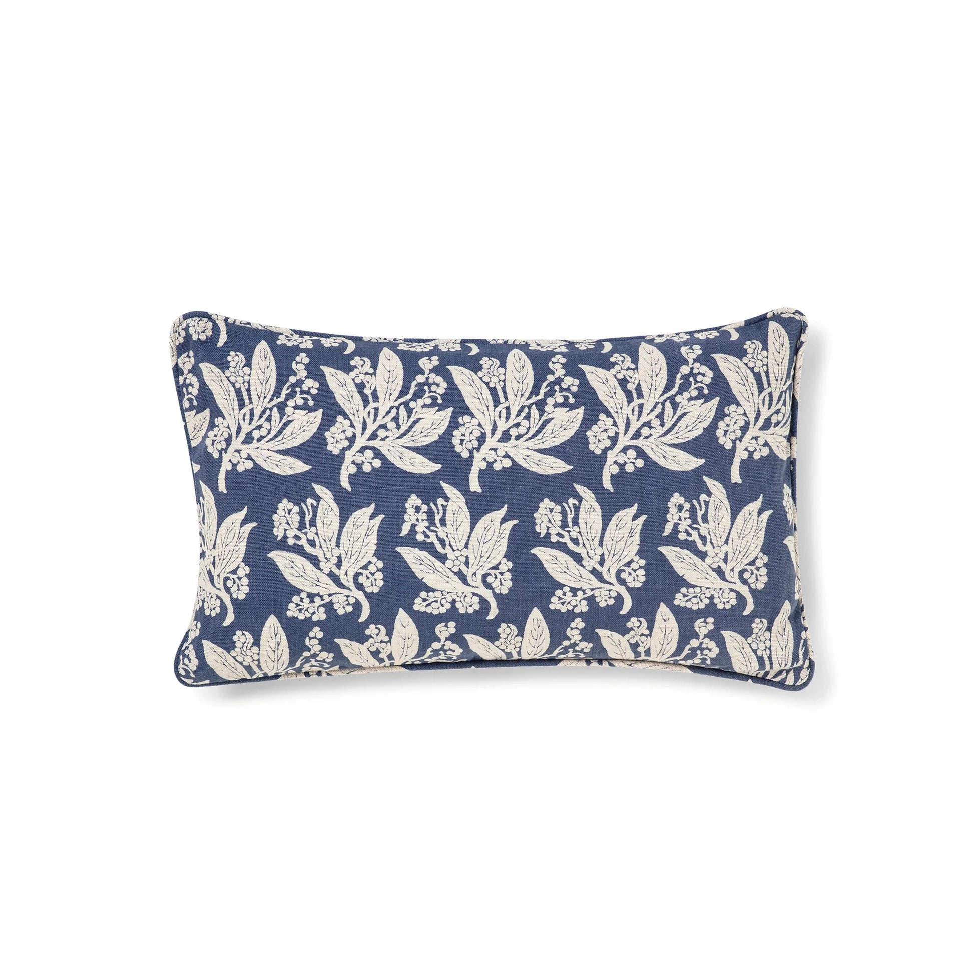 Golden Wattle Navy Bolster Cushion Cover
