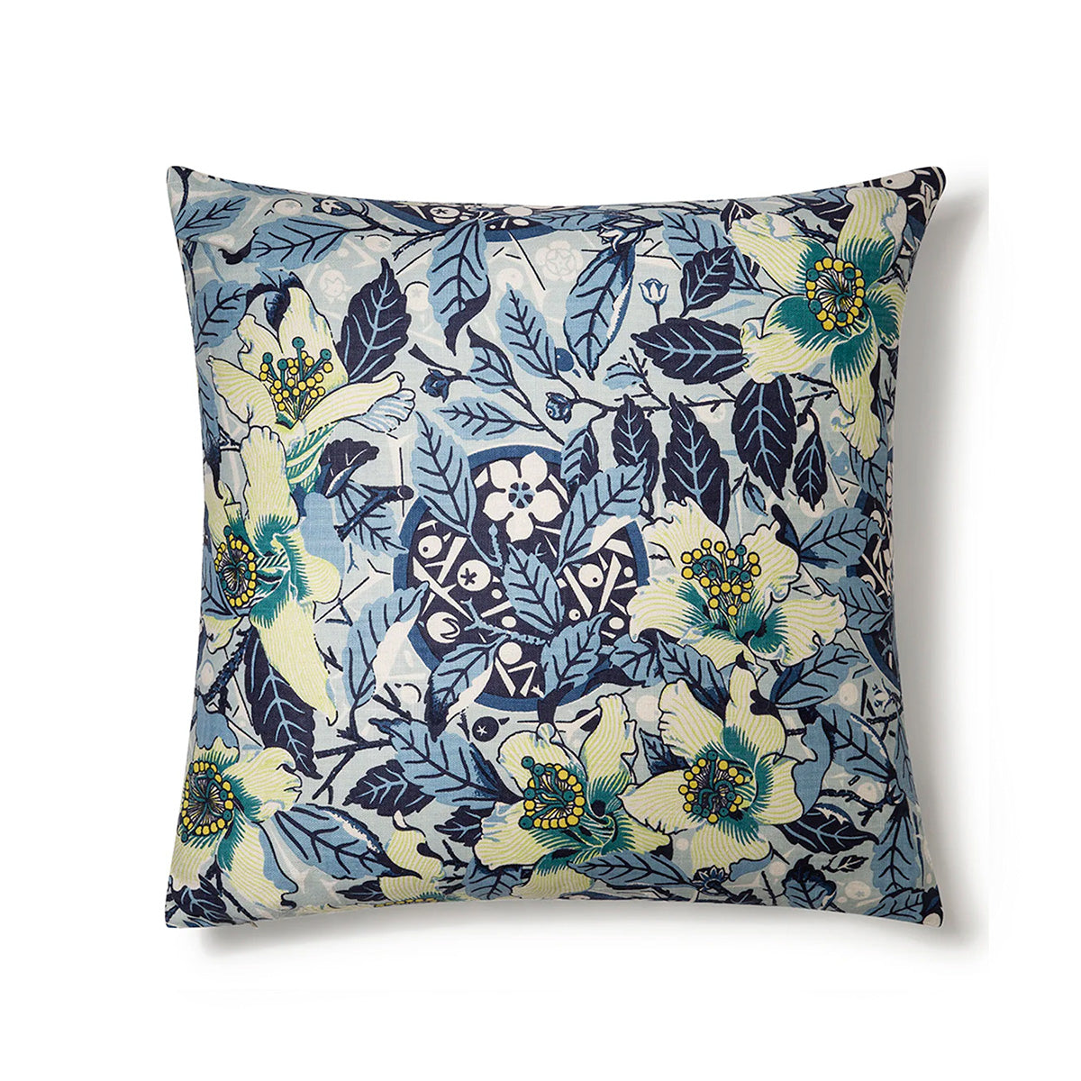 Native Hibiscus Ocean Large Cushion Cover