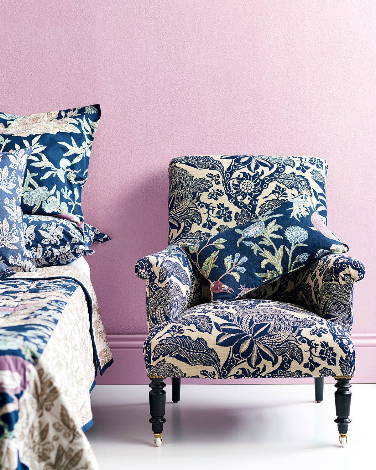 Waratah Indigo Performance Fabric