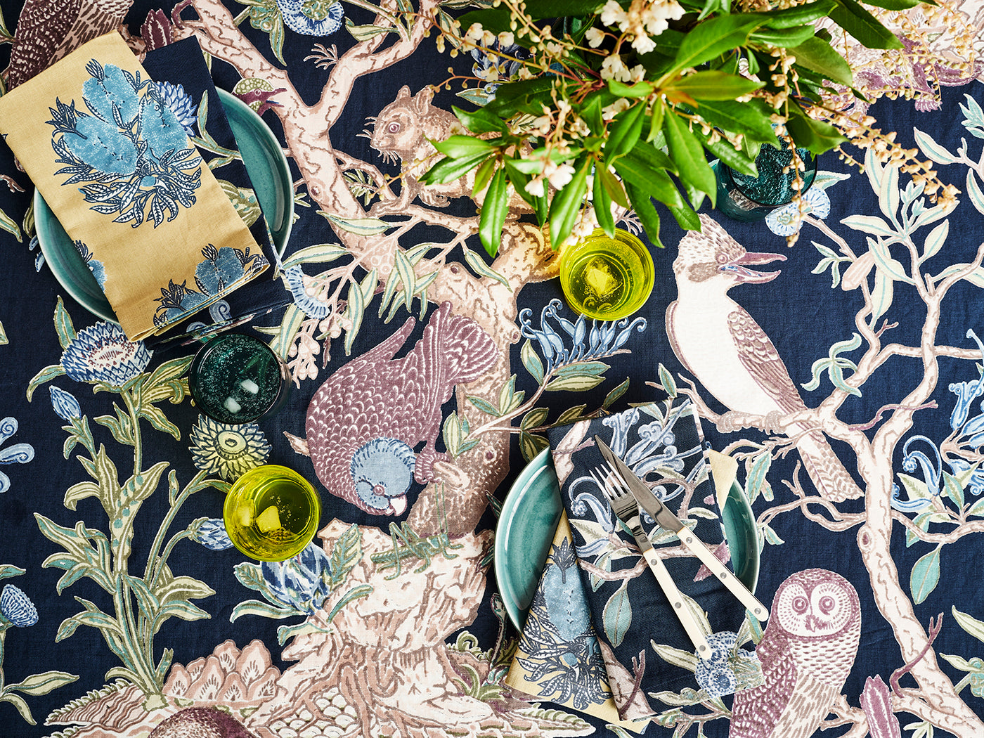 Tree of Life Midnight Napkins Set (2)