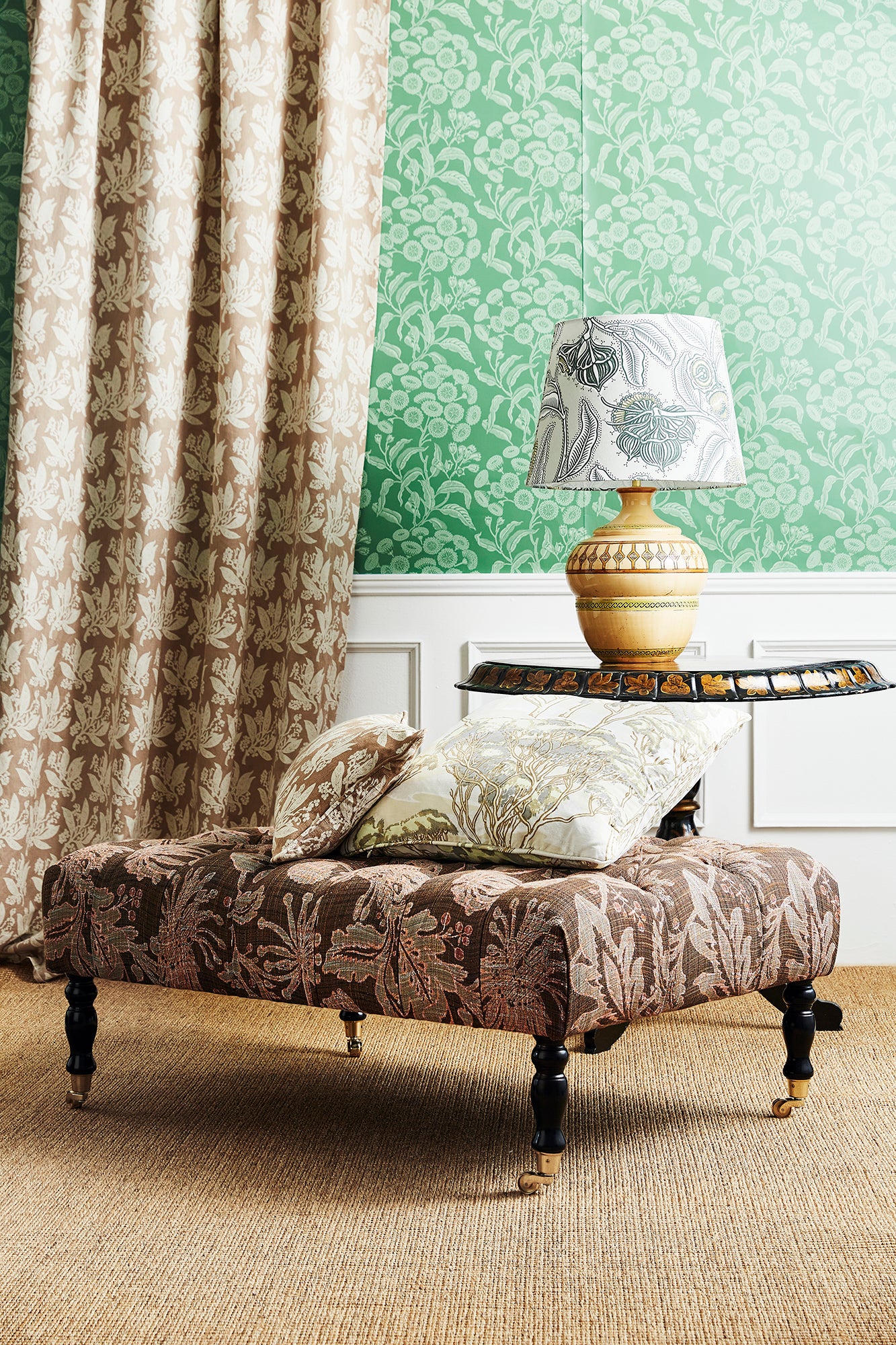 Golden Wattle Oatmeal Furnishing Linen