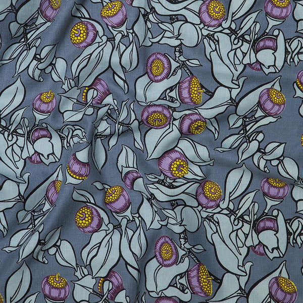 Mottlecah Violet Furnishing Linen