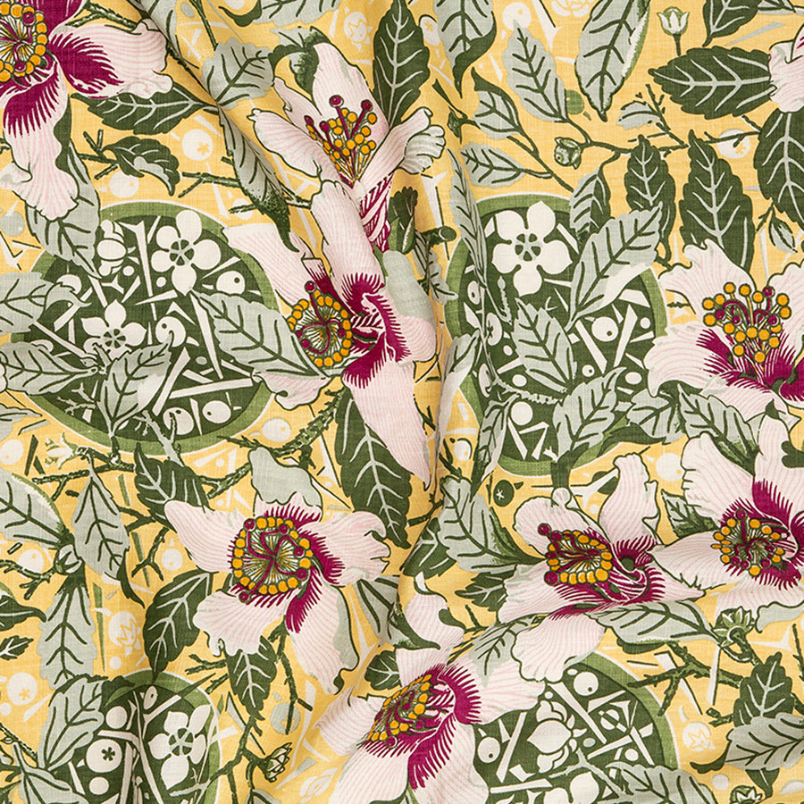 Native Hibiscus Garden Furnishing Fabric