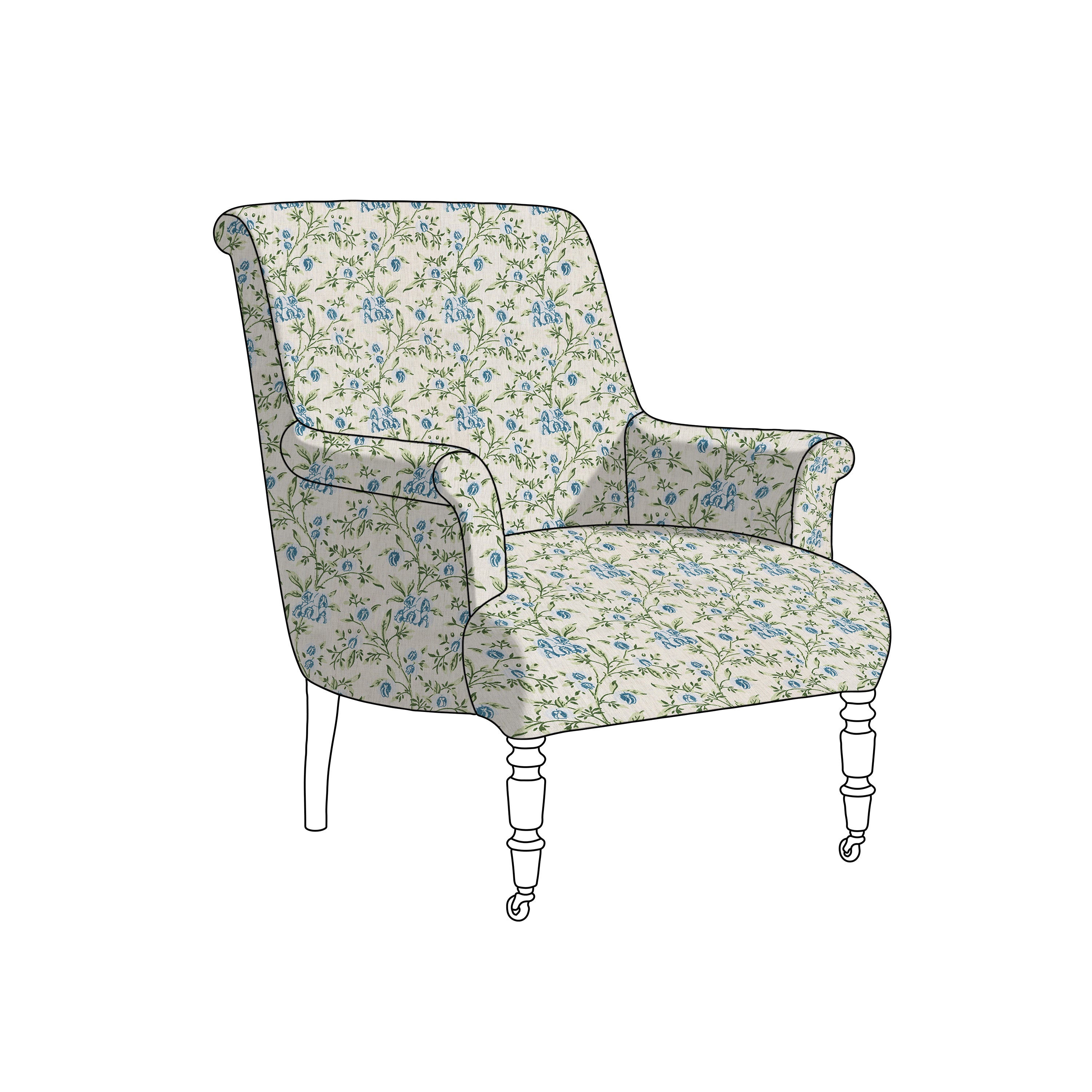 pea flower blue