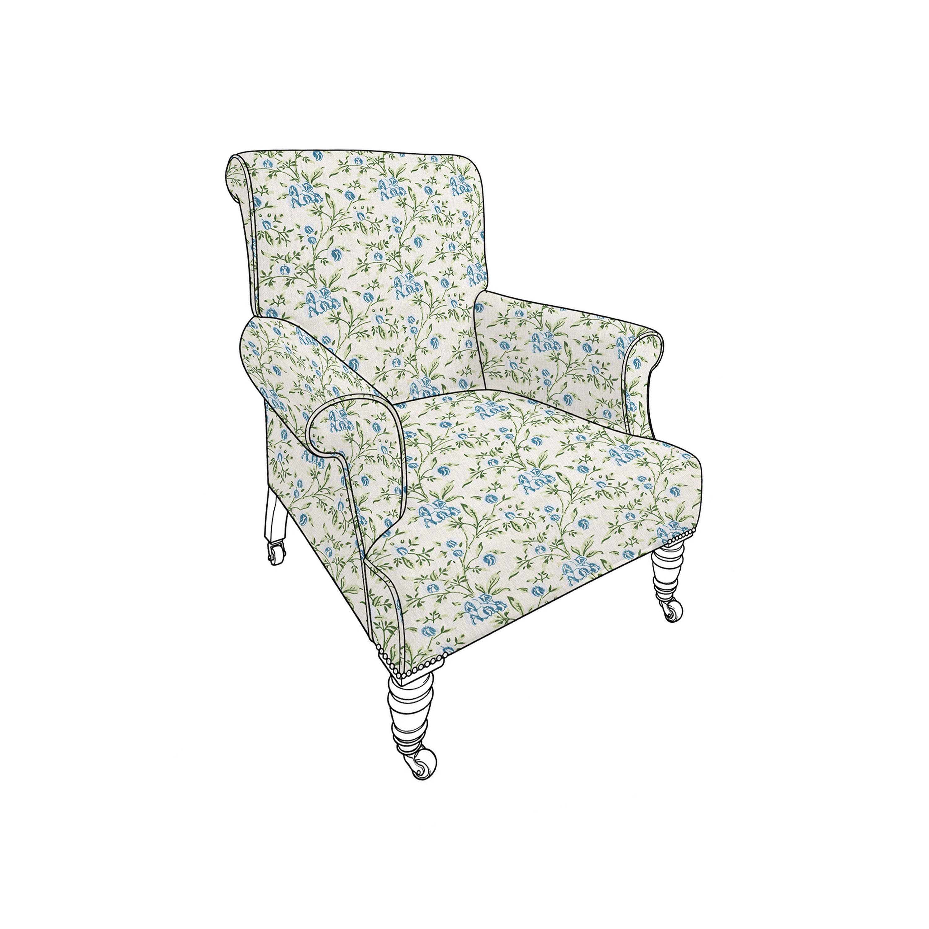 pea flower blue