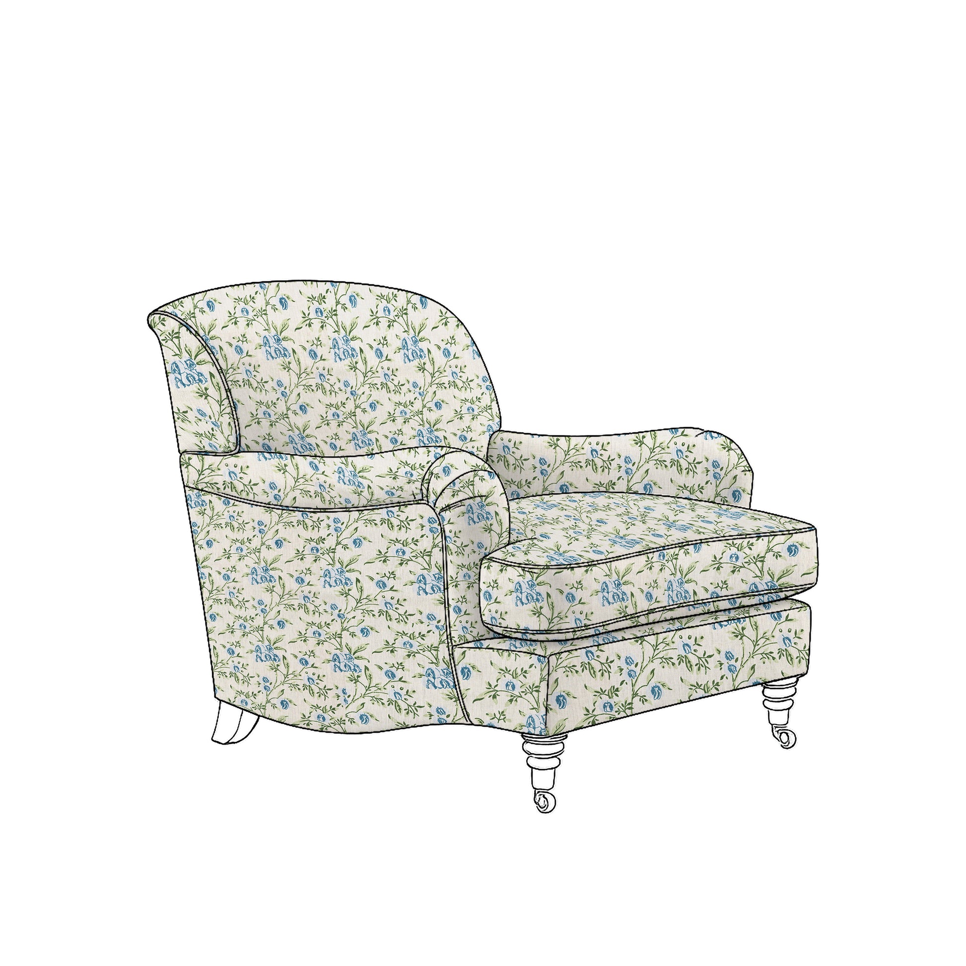 pea flower blue