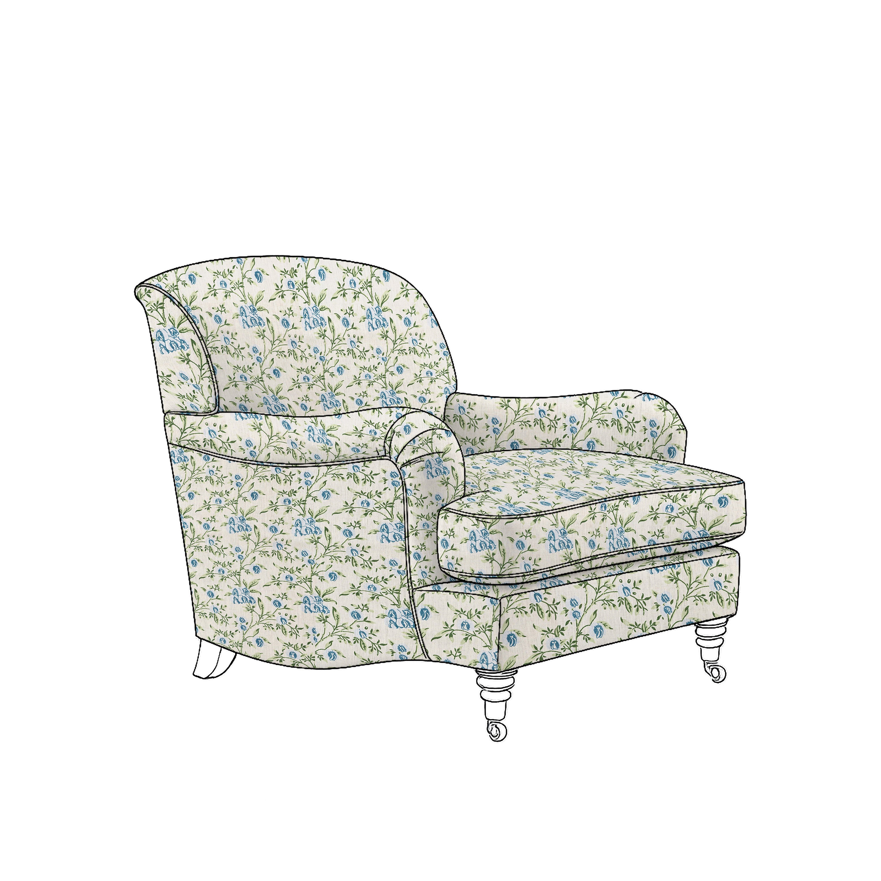 pea flower blue
