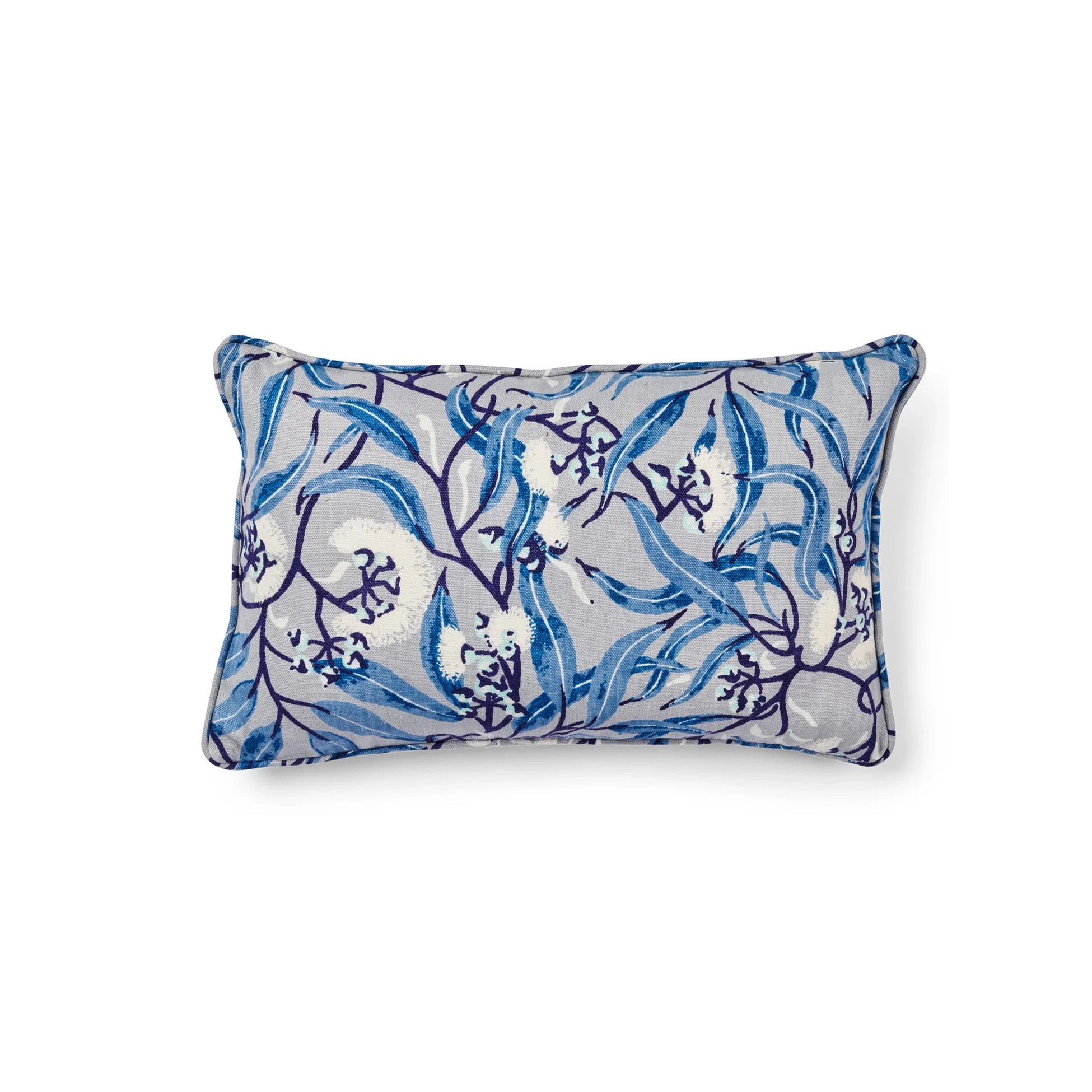 River Gum Blue Bolster Cushion Cover
