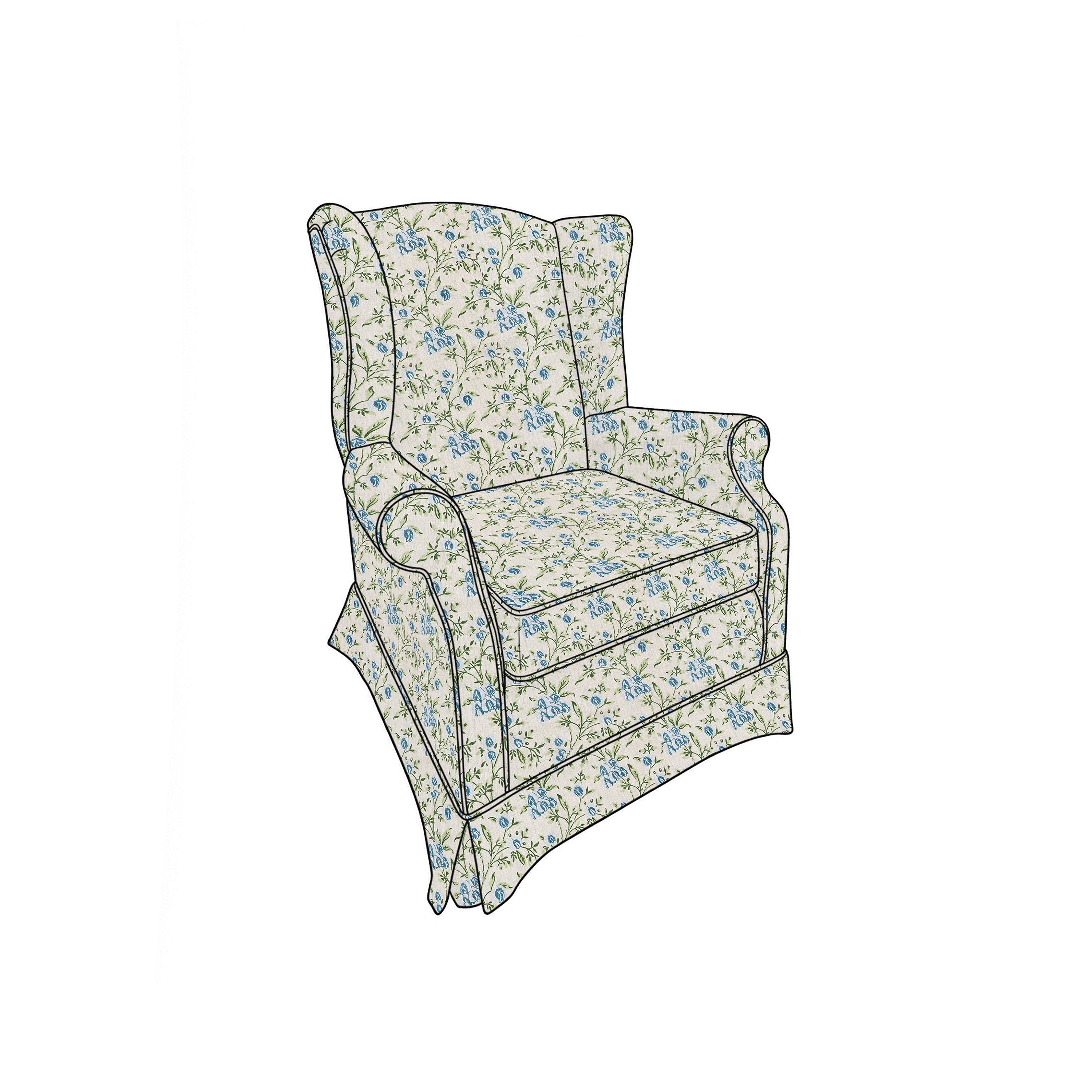 pea flower blue