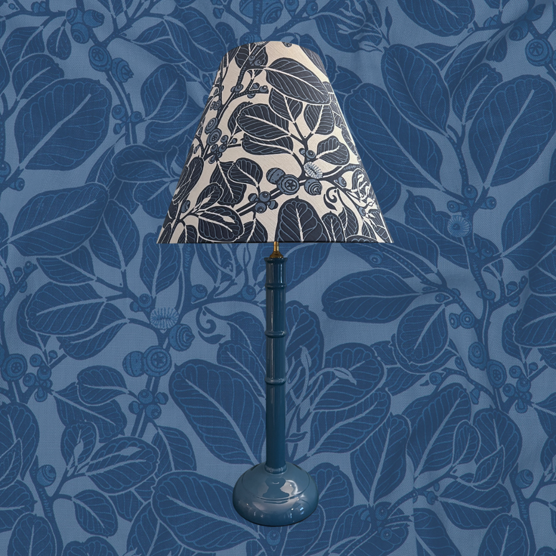 Blue Candlestick Lampbase