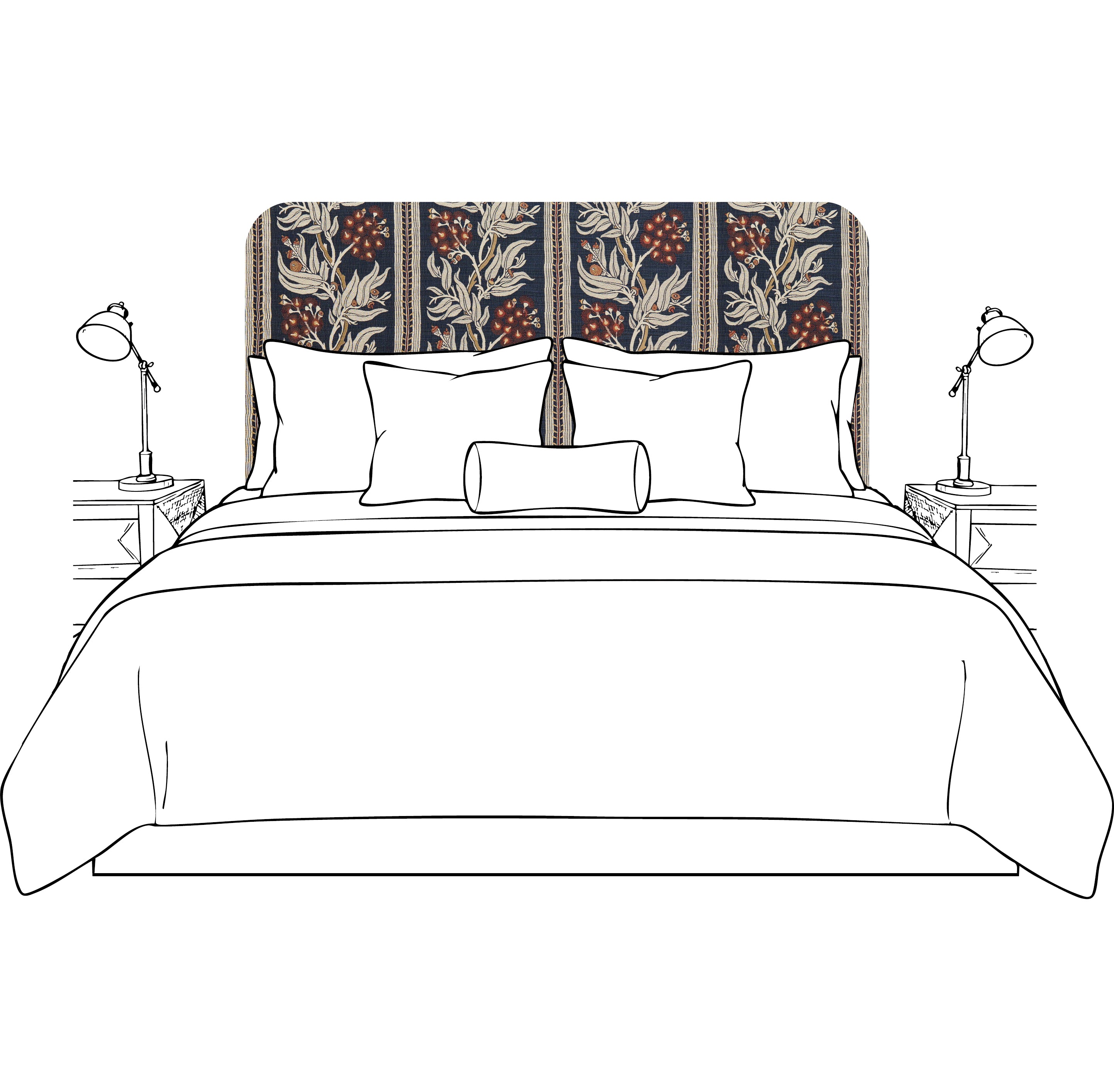 Custom Padded Band Bedhead