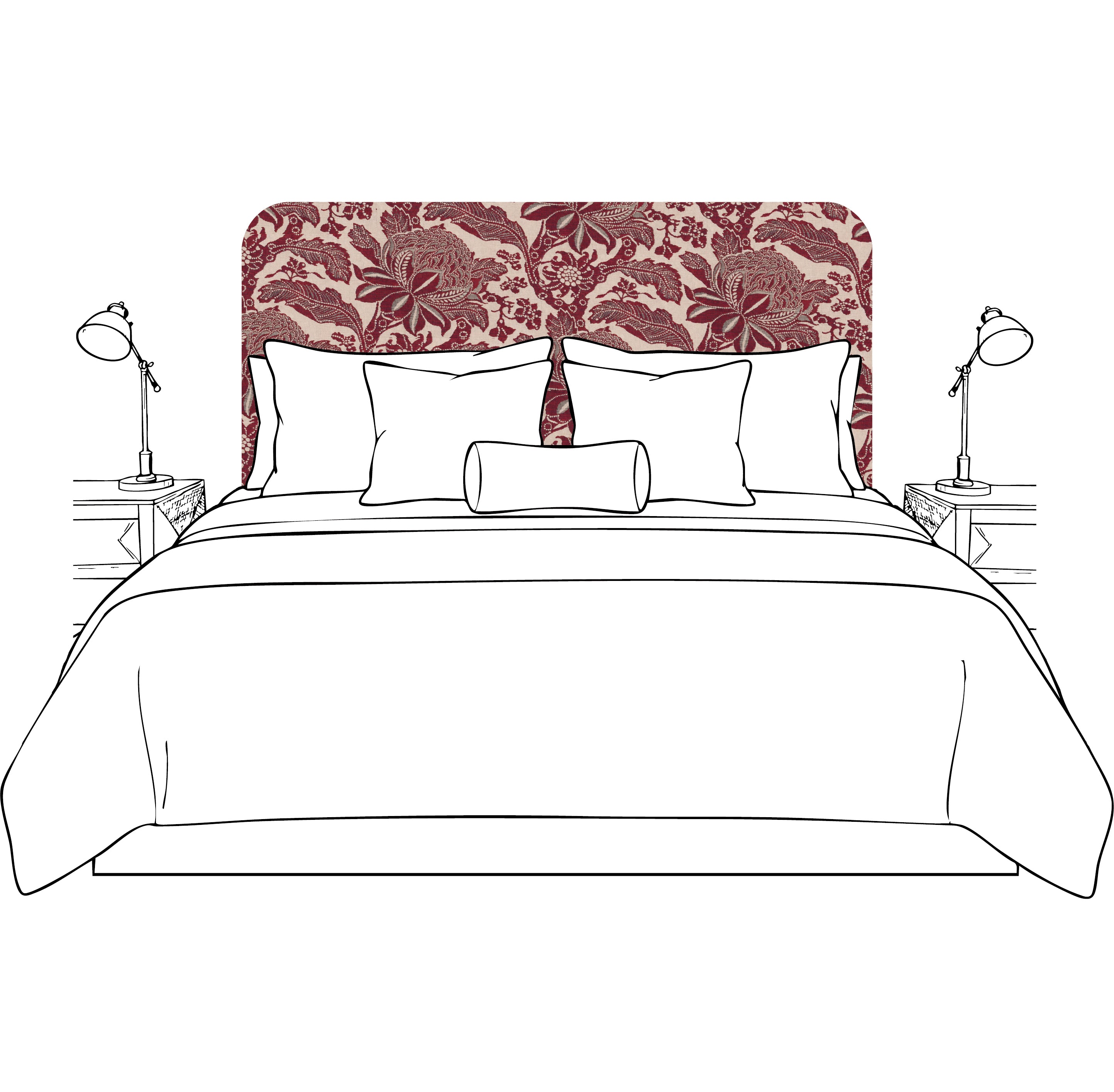 Custom Padded Band Bedhead