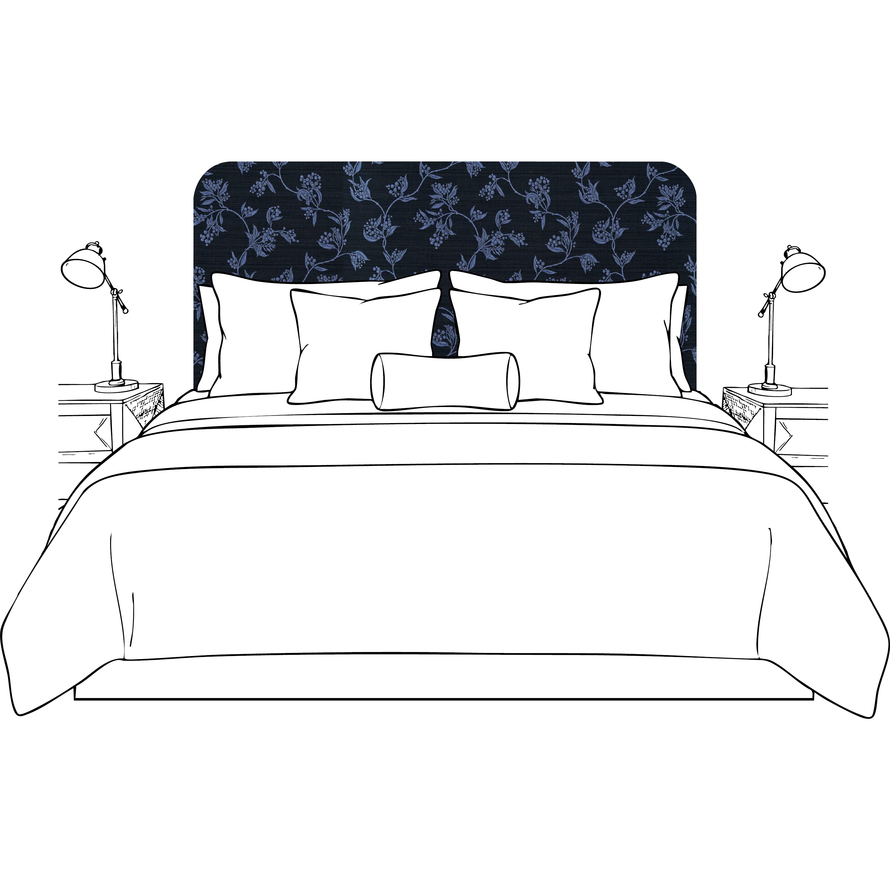 Custom Padded Band Bedhead