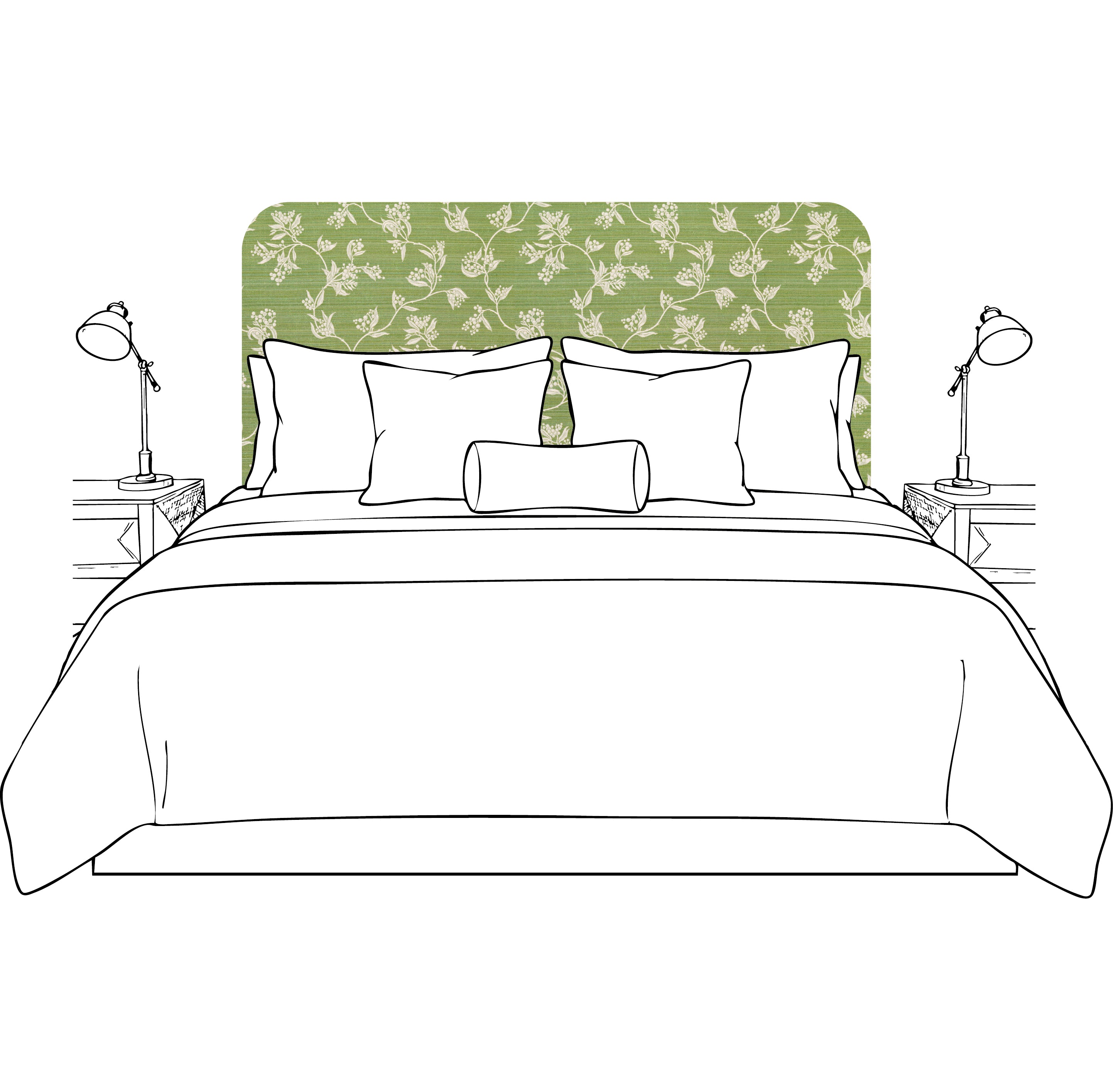 Custom Padded Band Bedhead