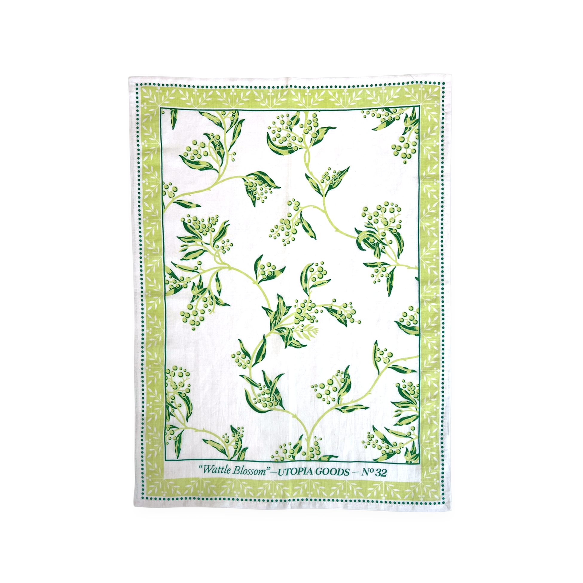 Wattle Green Tea Towel No. 32