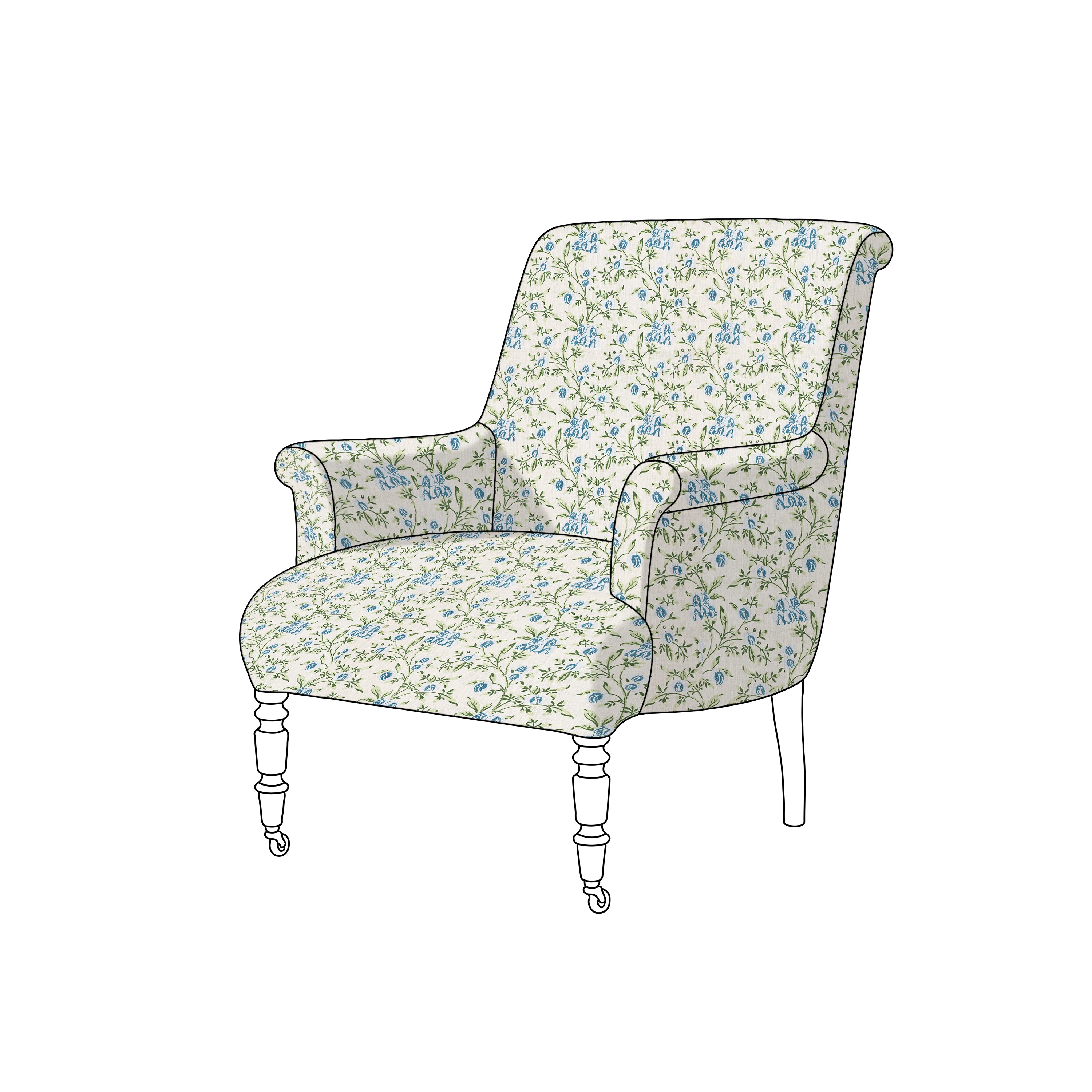 pea flower blue