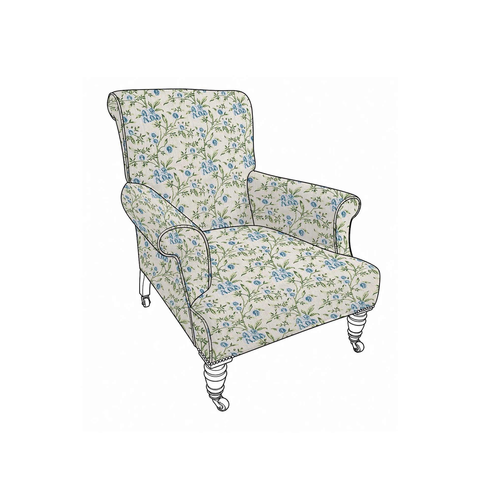 pea flower blue