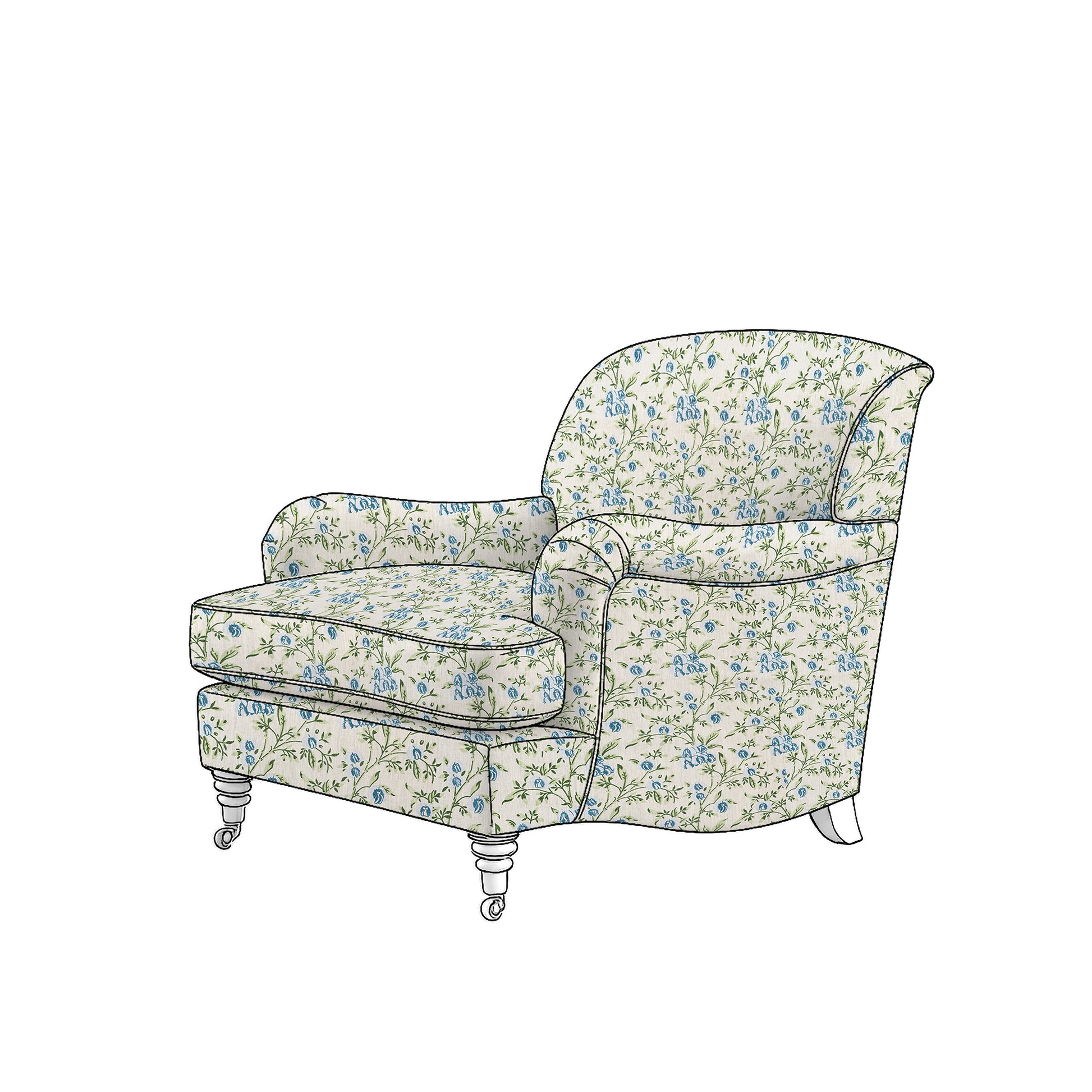 pea flower blue