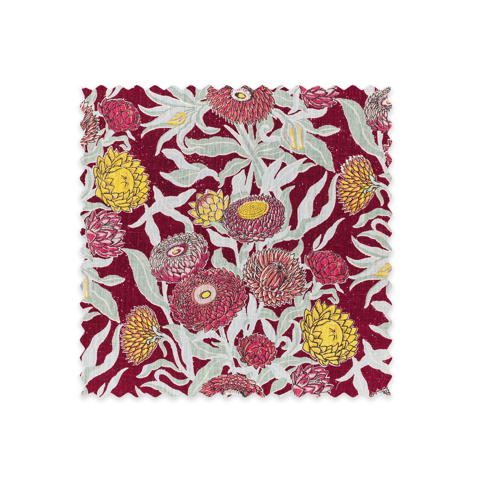 Everlasting Claret Linen Swatch