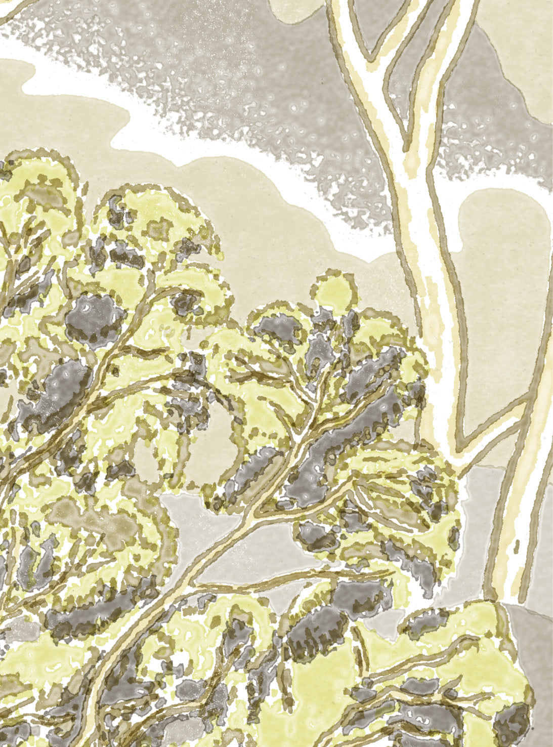 Trees Natural Wallpaper Swatch Sample Utopia Goods