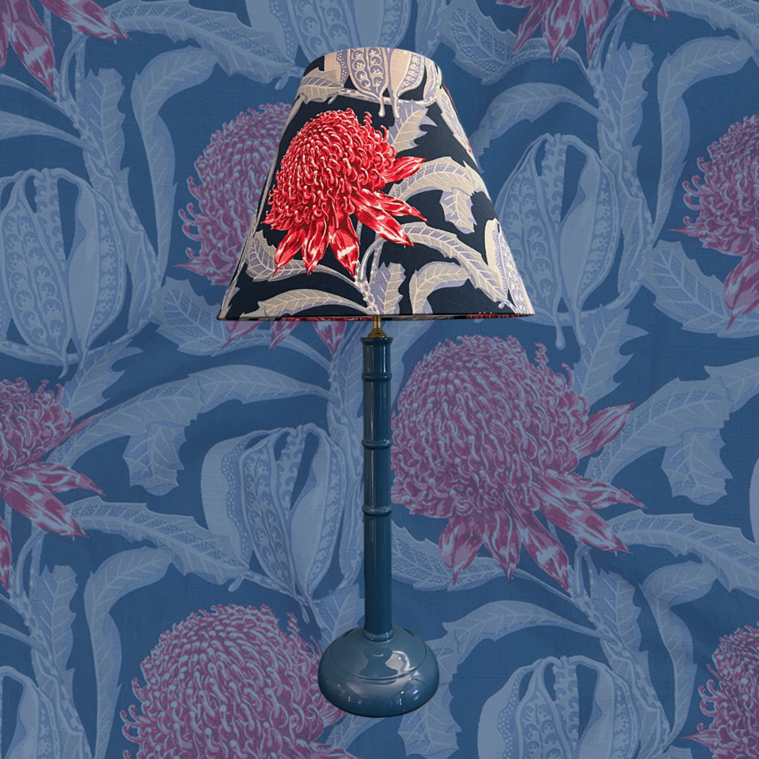 Blue Candlestick Lampbase