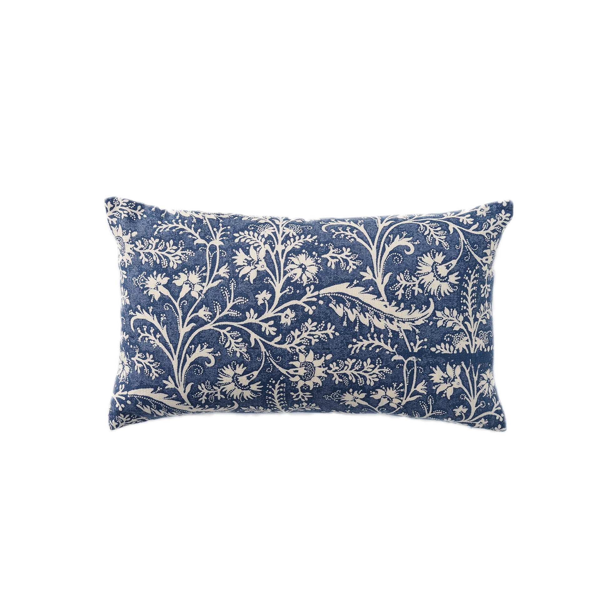 Wildflower Denim Bolster Cushion Cover