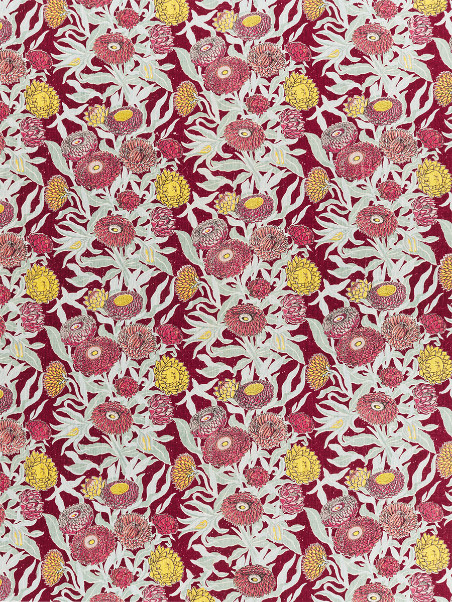 Everlasting Claret Furnishing Linen