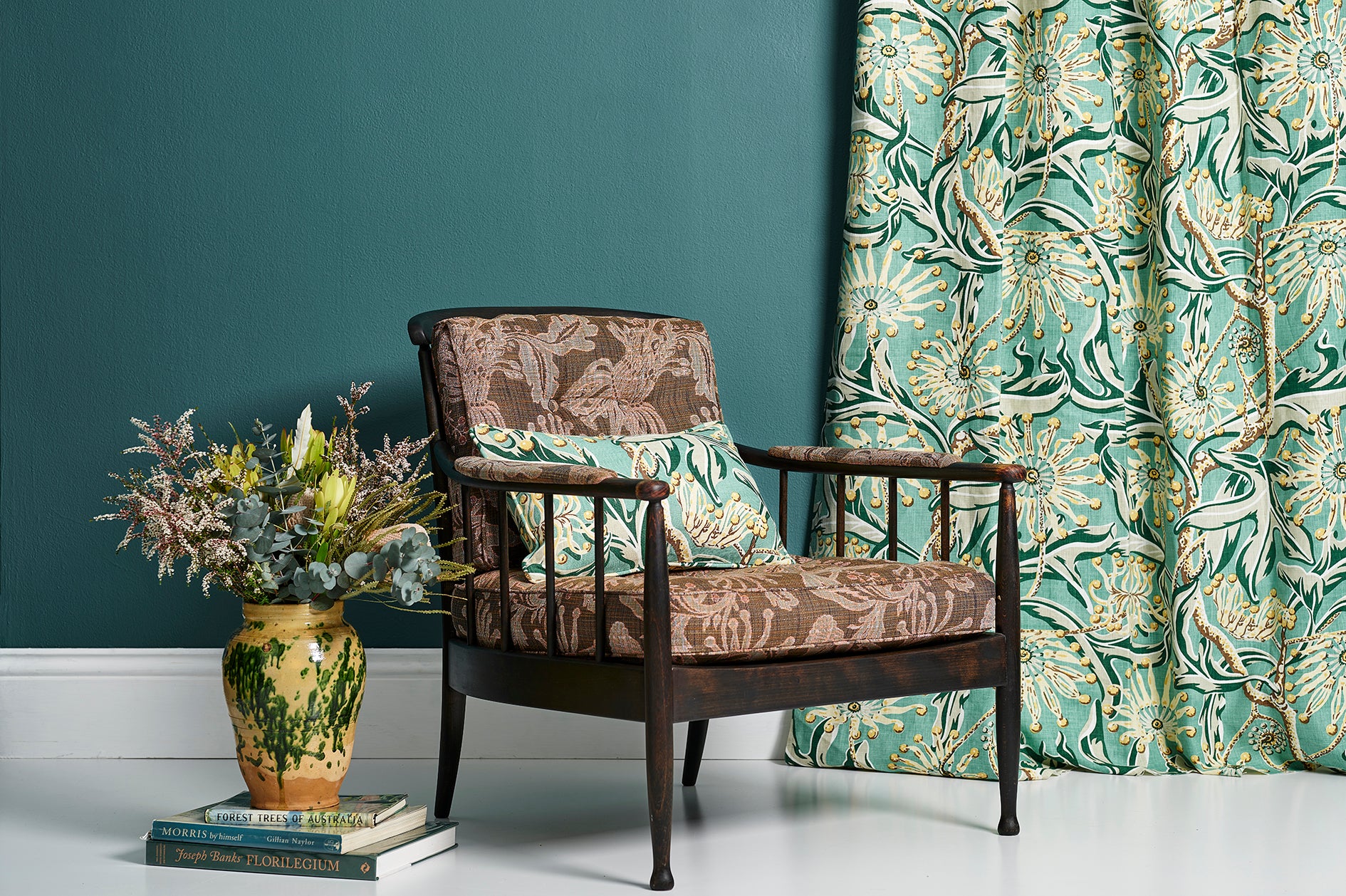 Firewheel Garden Bolster Cushion Cover