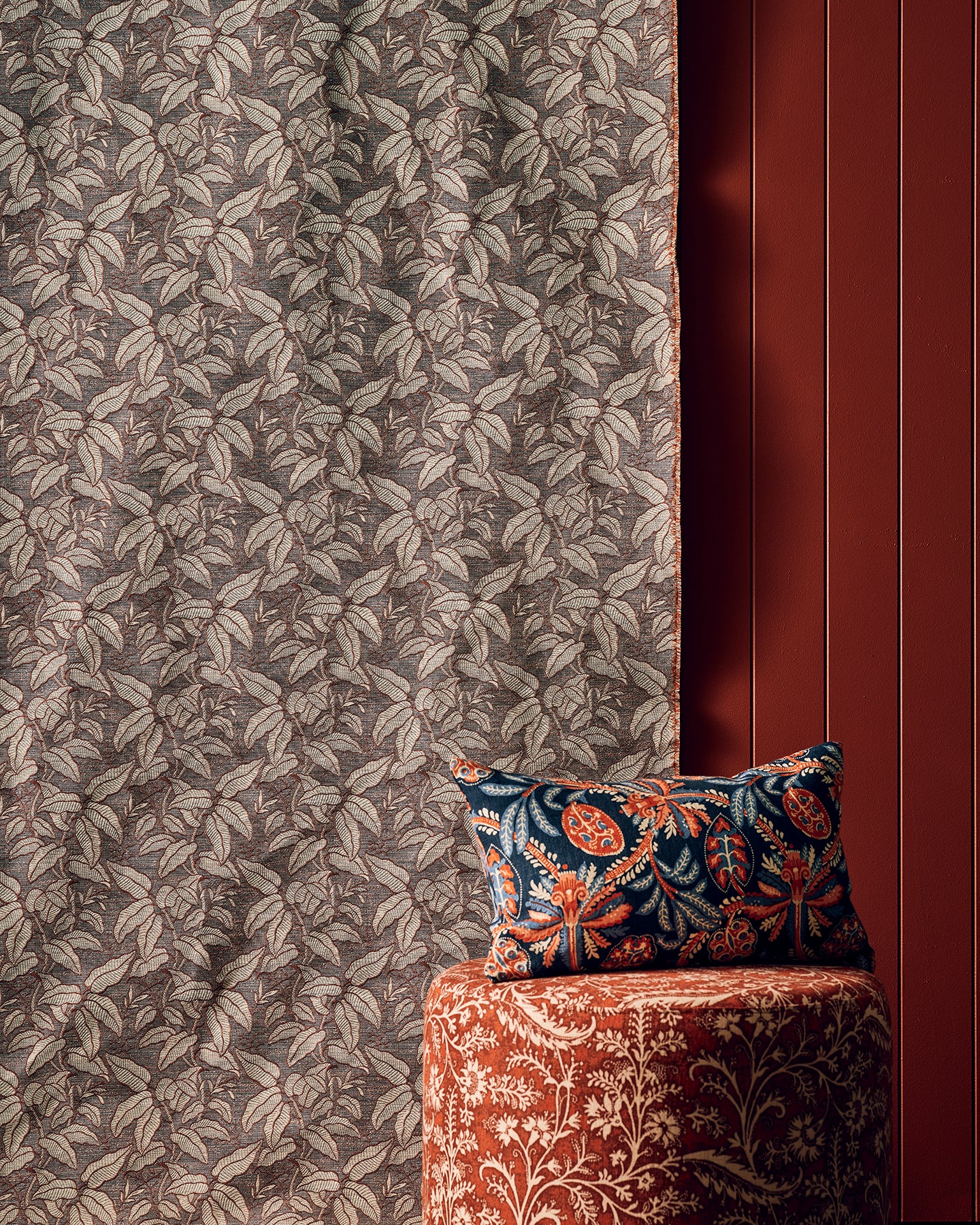 Foliage Pink Performance Fabric