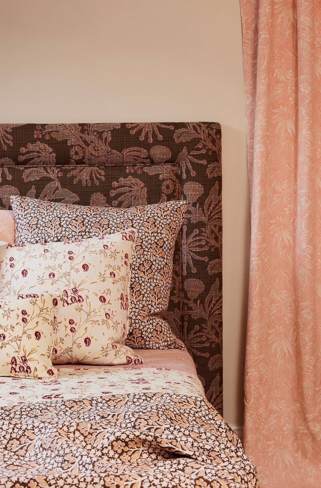 Pea Flower Pink Medium Cushion Cover