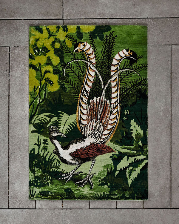 Lyre Bird Custom Rug