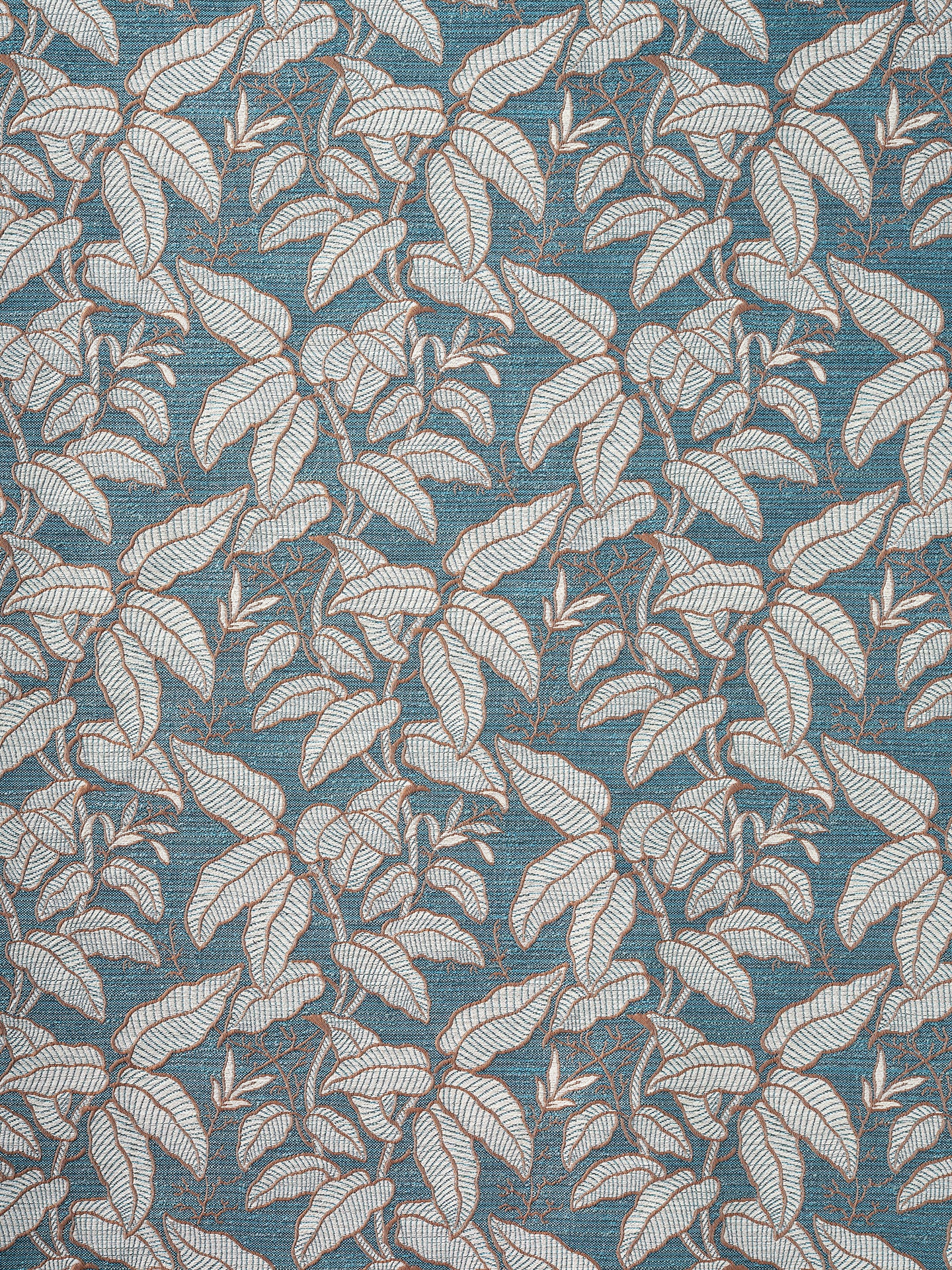 Foliage Blue Performance Fabric