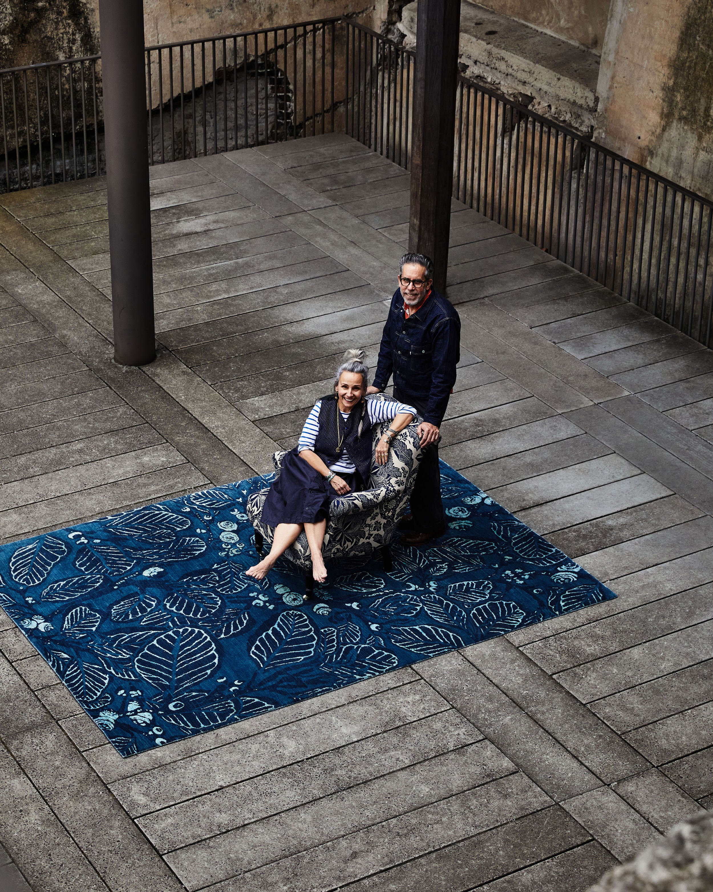 Stringybark Indigo Rug